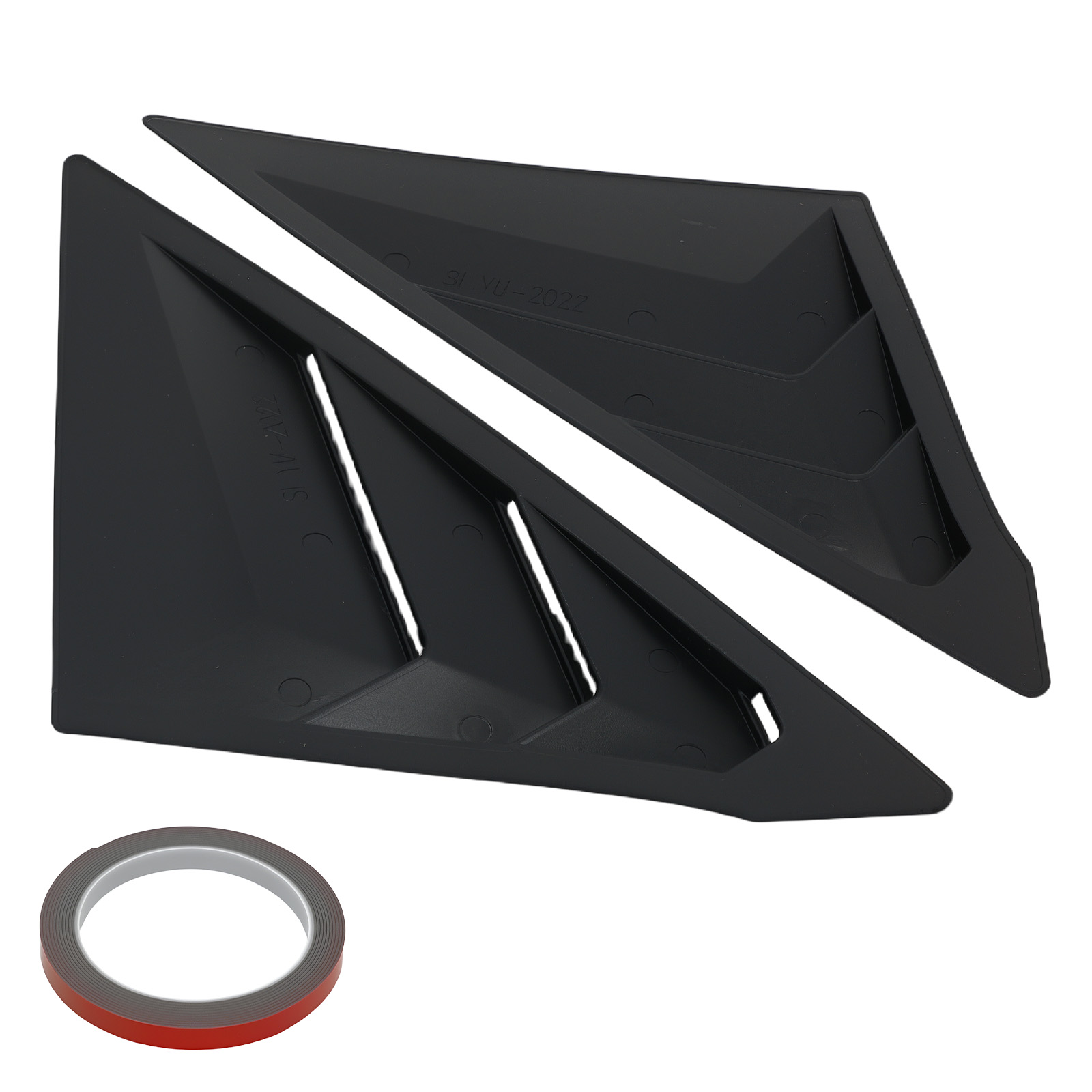 Gloss Black ABS Window Louvers for Honda Civic Sedan 2022-2025 Side Painted