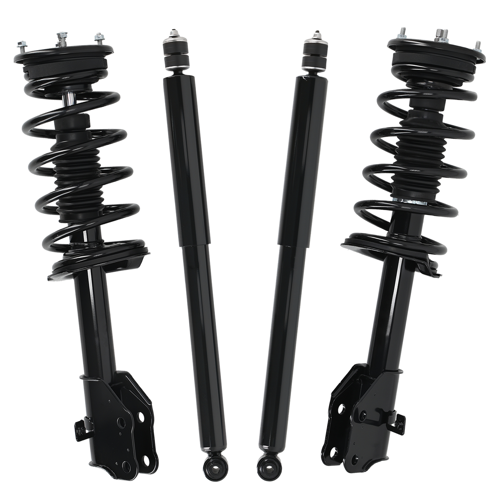4pcs Front + Rear Struts w/Coil Spring for Ford Edge 2007-2010 3.5L FWD