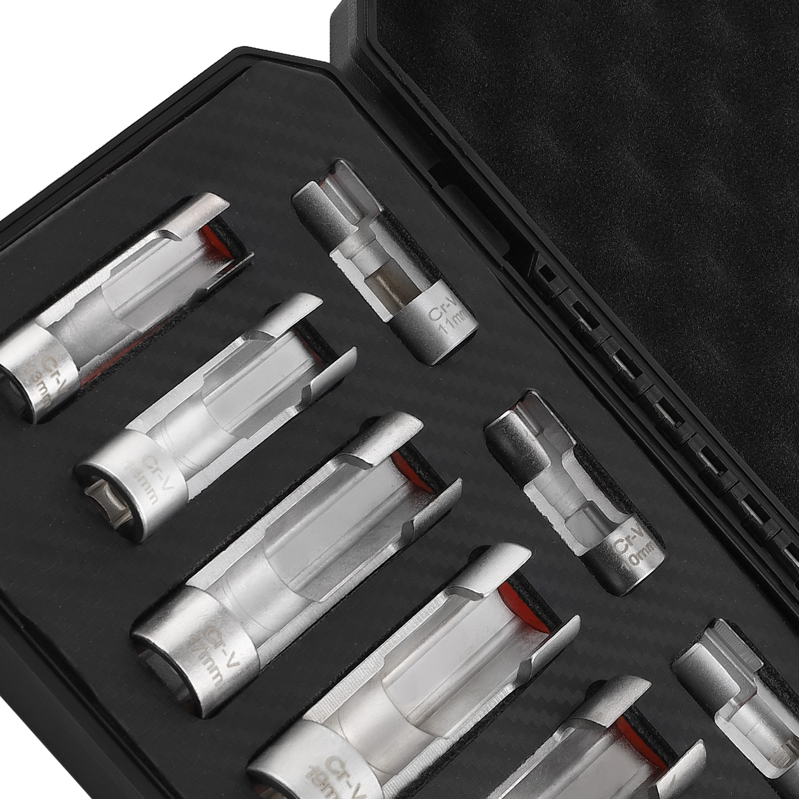 New 9PCS Strut Nut Socket Diesel Injector Fuel Line Socket Wrench Set 10-22mm