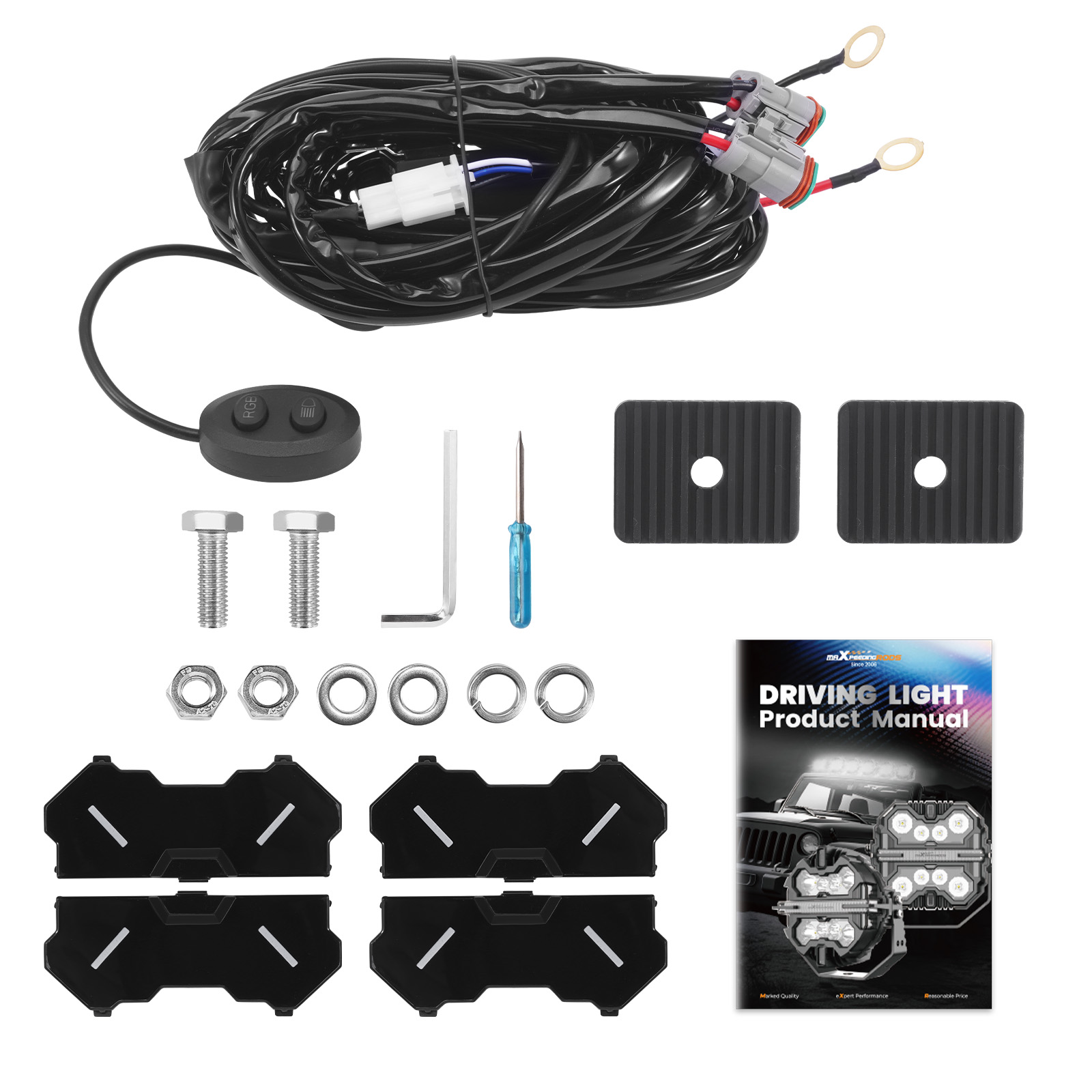 7Inch Led Driving Work Lights Rgb For Offroad 4x4 Truck Spot Beam & Side Shooter