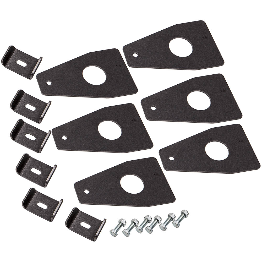 6pcs Universal  Roof Rack Gutter Mounts Bare Steel 6 inch Lrngth