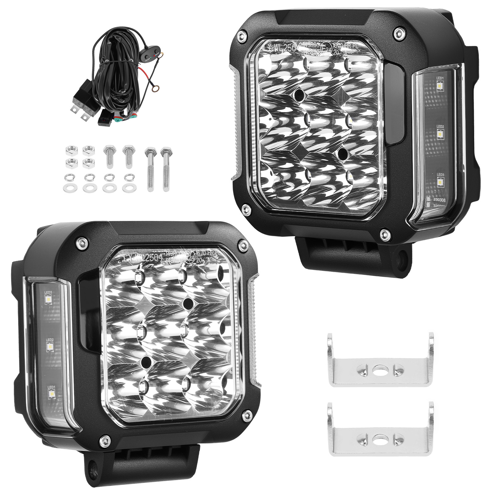 4 Zoll 90W LED Fernlicht for Geländewagen Offroad LKW Wasserdicht 9000LM