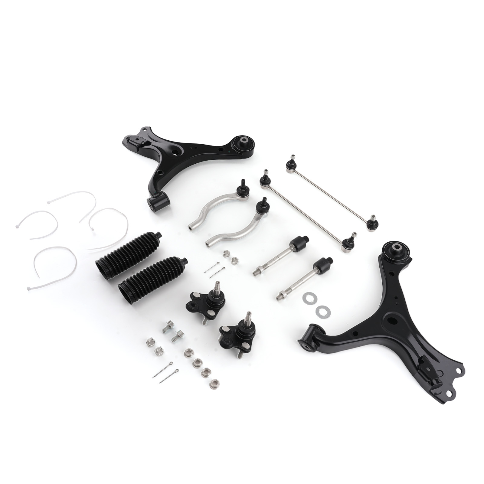 10x Front Lower Control Arms Sway Bar Tie Rods LH & RH for 2013 - 15 Honda Civic