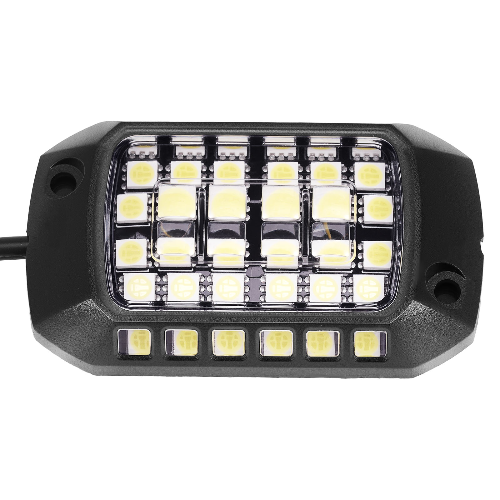 Universal Rock Lights 12 Pods For Truck ATV UTV SUV Jeep White 6000K Waterproof