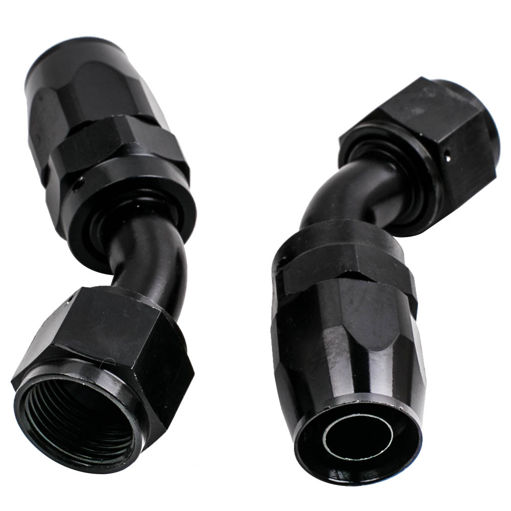 -10AN 10AN Steel Nylon Braided Gas/Oil/Fuel Hose Line + Hose End Fitting Kit set
