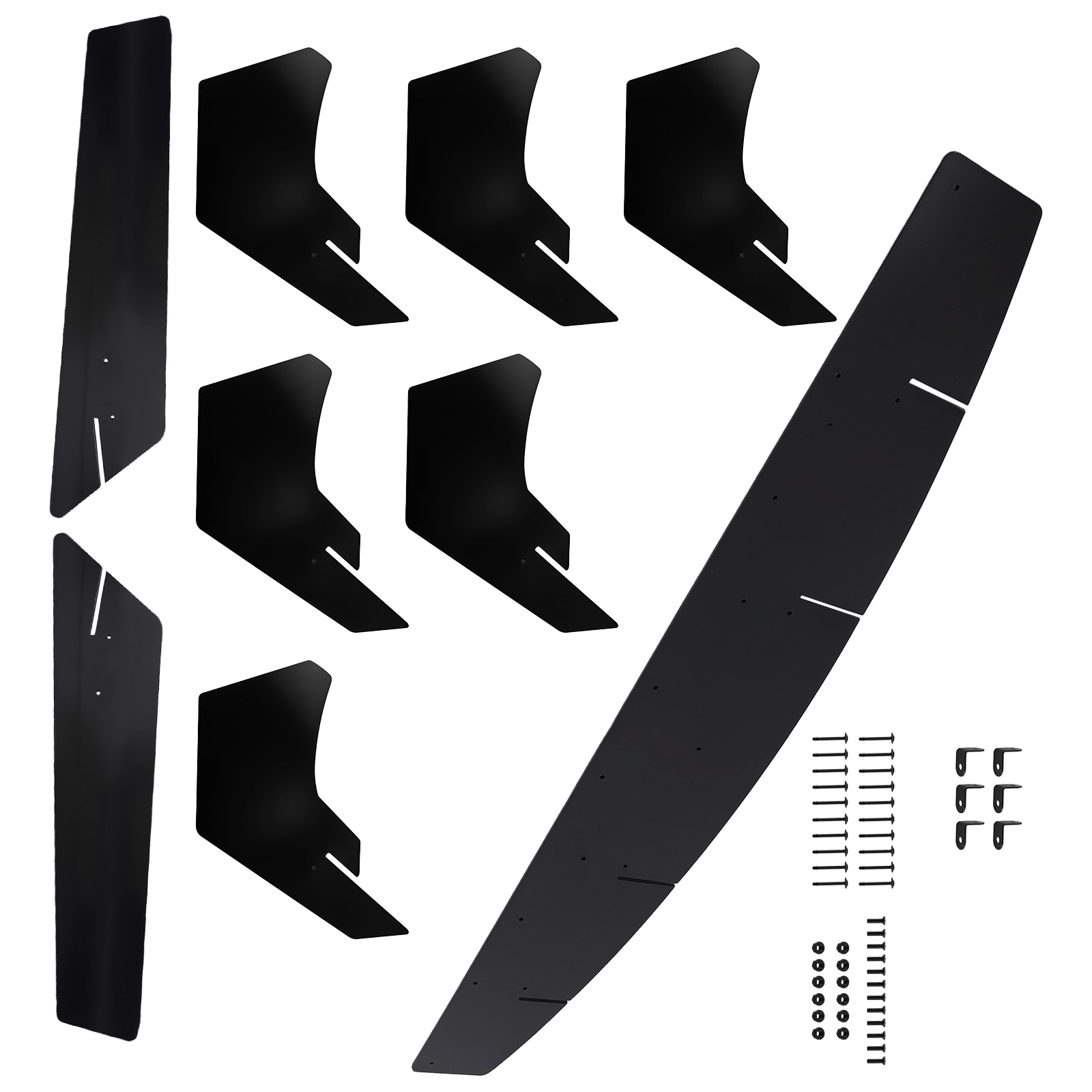 Rear Diffuser Kit for Ford Mustang 2015-2023 PP Material Black Single Exit