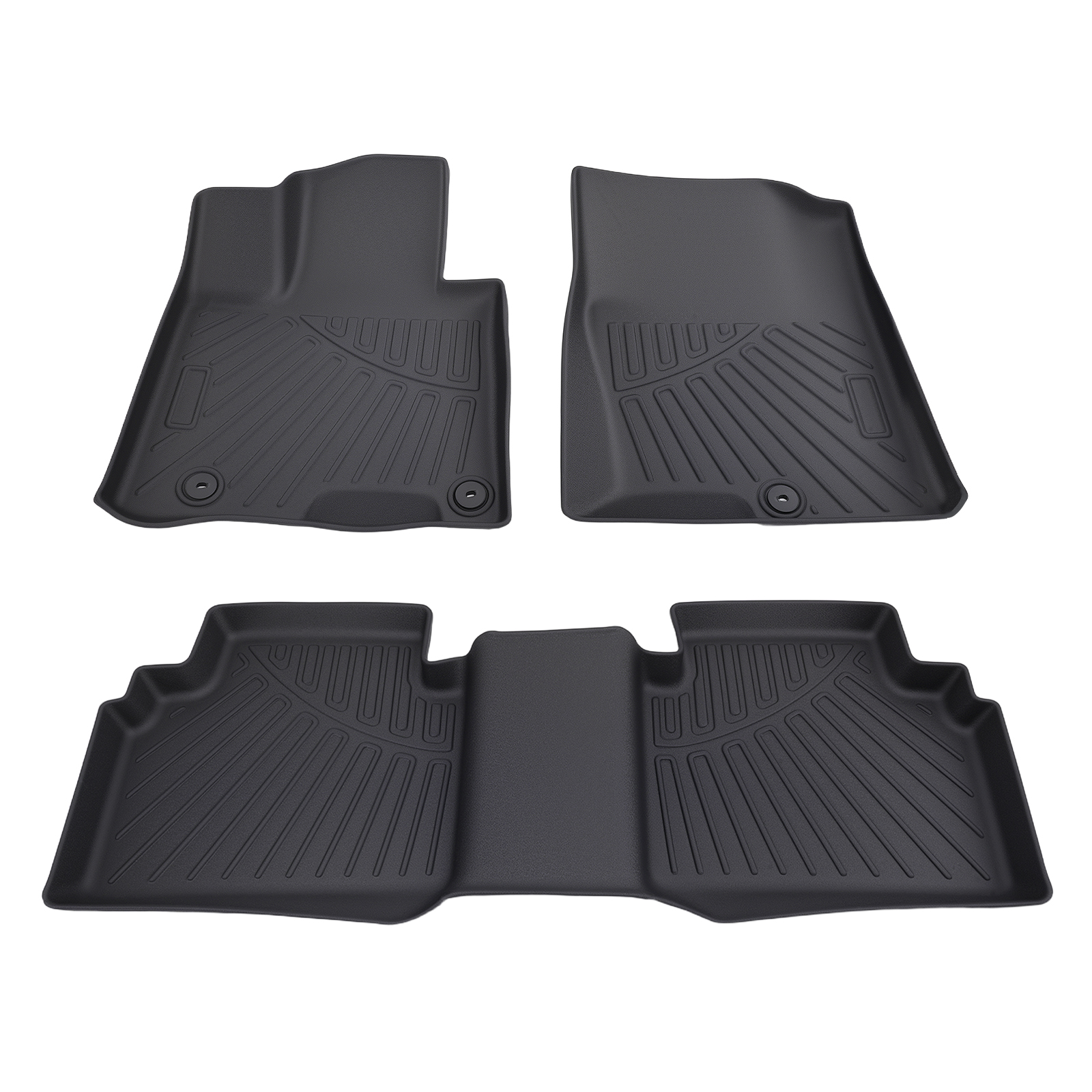 Black TPE Floor Mat Set for Hyundai Tucson 2022-2025 All Weather Car Carpet