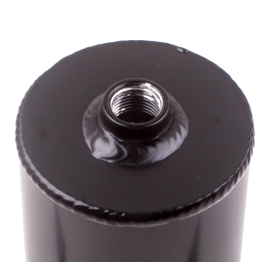 2 Port Oil Catch Can Universal Réservoir d'huile Tank avec vanne de vidange
