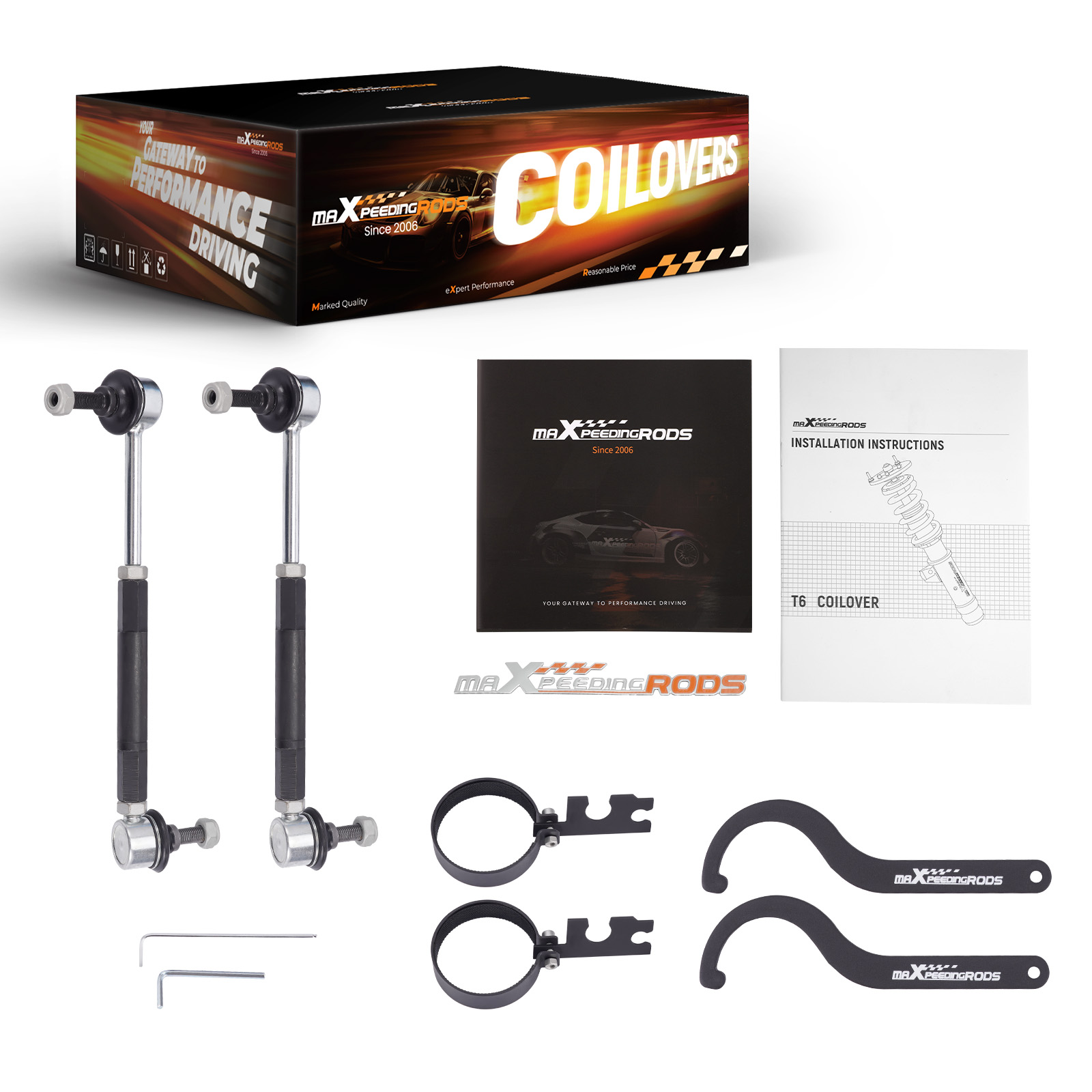 MaXpeedingrods T6 Coilover 24 Level Damper Kit For Mini Cooper Clubman R55 07-14