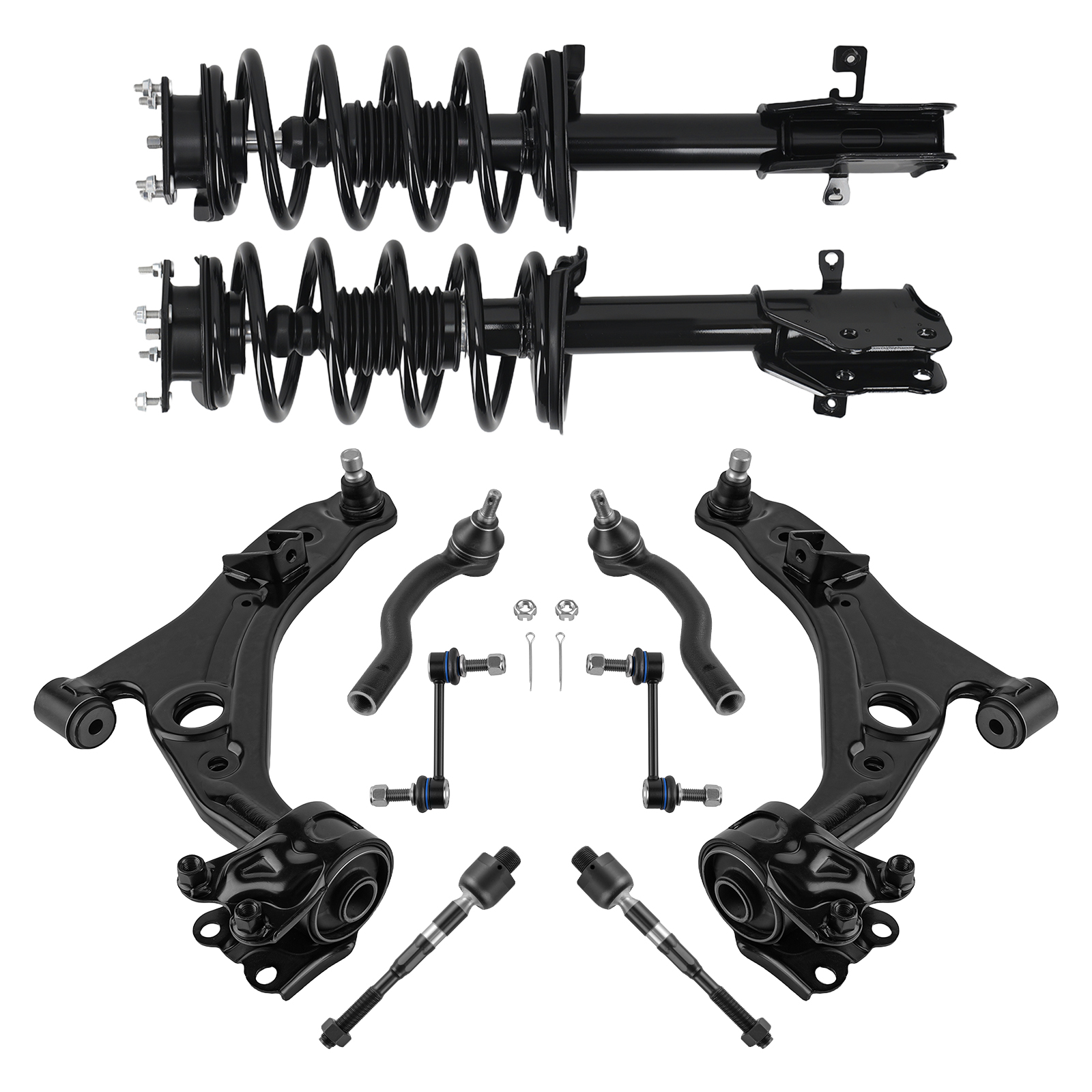 10pcs Suspension Kit Front Struts w/Control Arms for Ford Edge 2011-2014 372888
