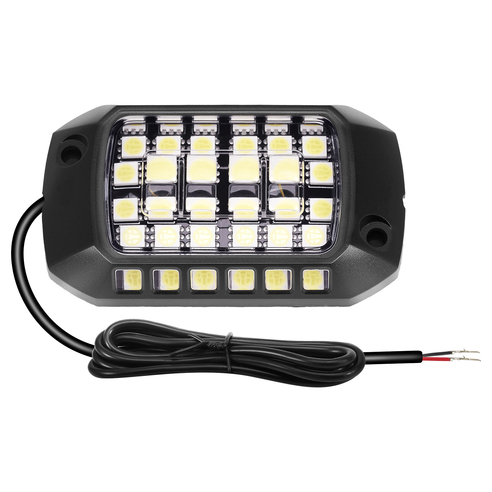 36LED Rock Lights White for Car Truck SUV ATV Jeep 6000K IP67 Underbody 20Pcs