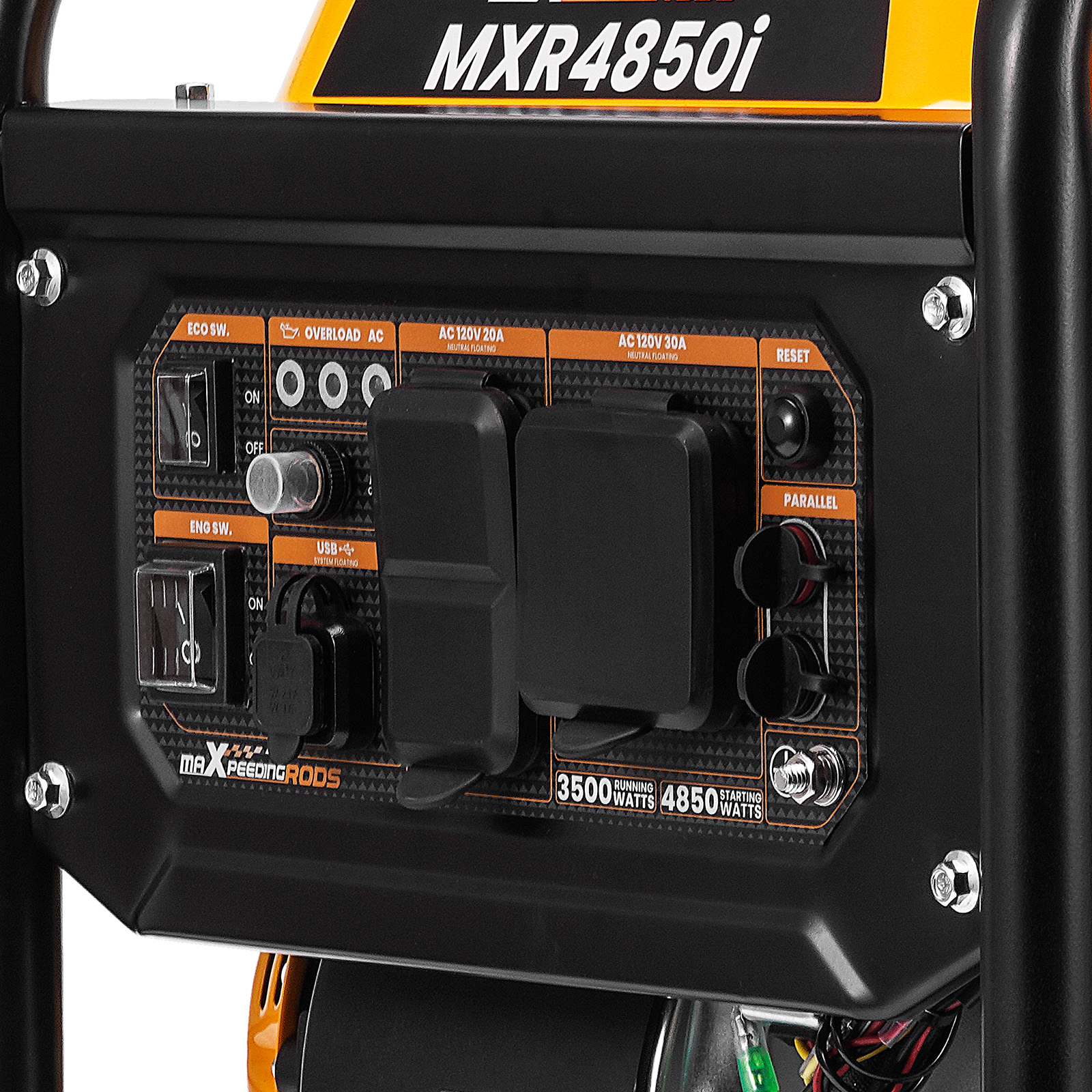 Quiet 72dB 3500W Portable Generator with ECO Mode 223cc Gas Power 8.5H Runtime