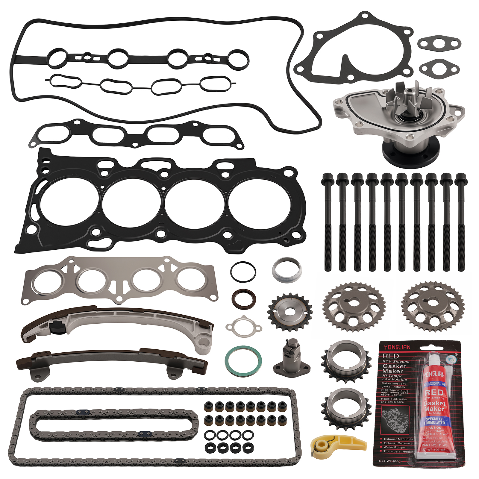 Engine Rebuild Kit for Toyota Camry/RAV4 2.4L 2AZFE 2002-2009 Head Gasket Set