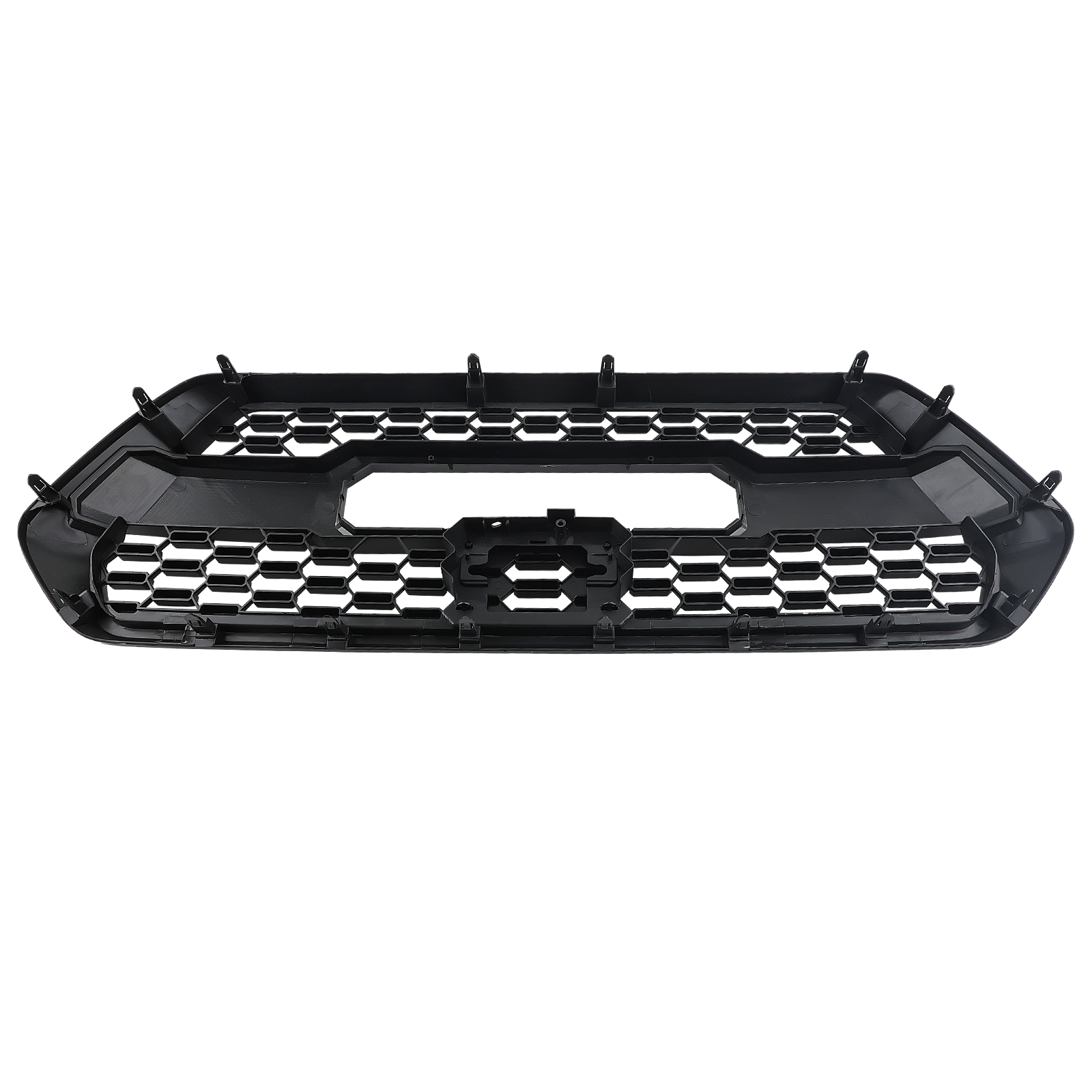 Front Upper Grille Assembly for Toyota Tacoma 16-23 ABS Plastic Matte Black QME