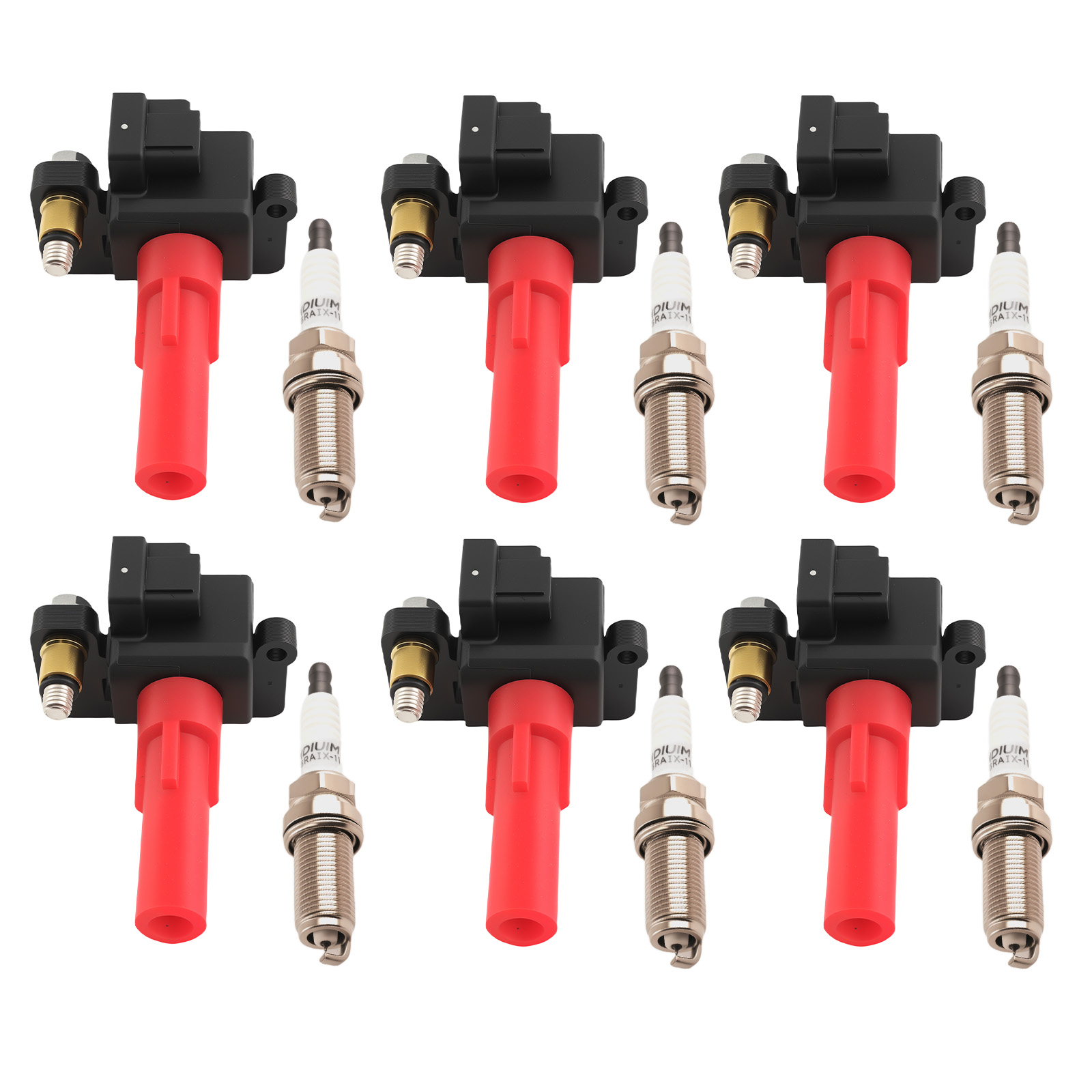 6x Ignition Coils & Spark Plug Set for Subaru Legacy Outback 3.6L 2010-19 UF666