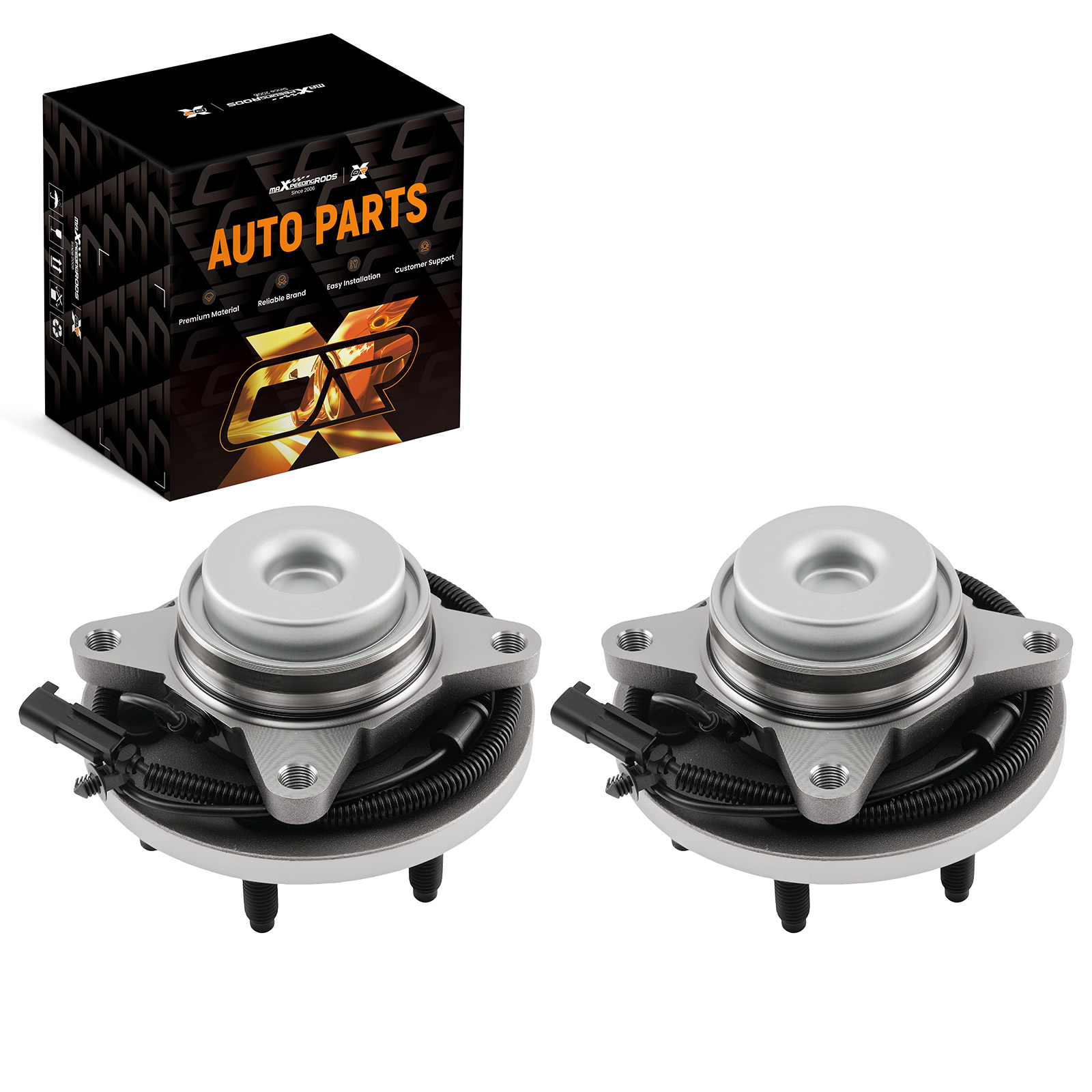Pair Front Wheel Bearing Assembly for Ford F-150 2011-2014 6-Lug 515143