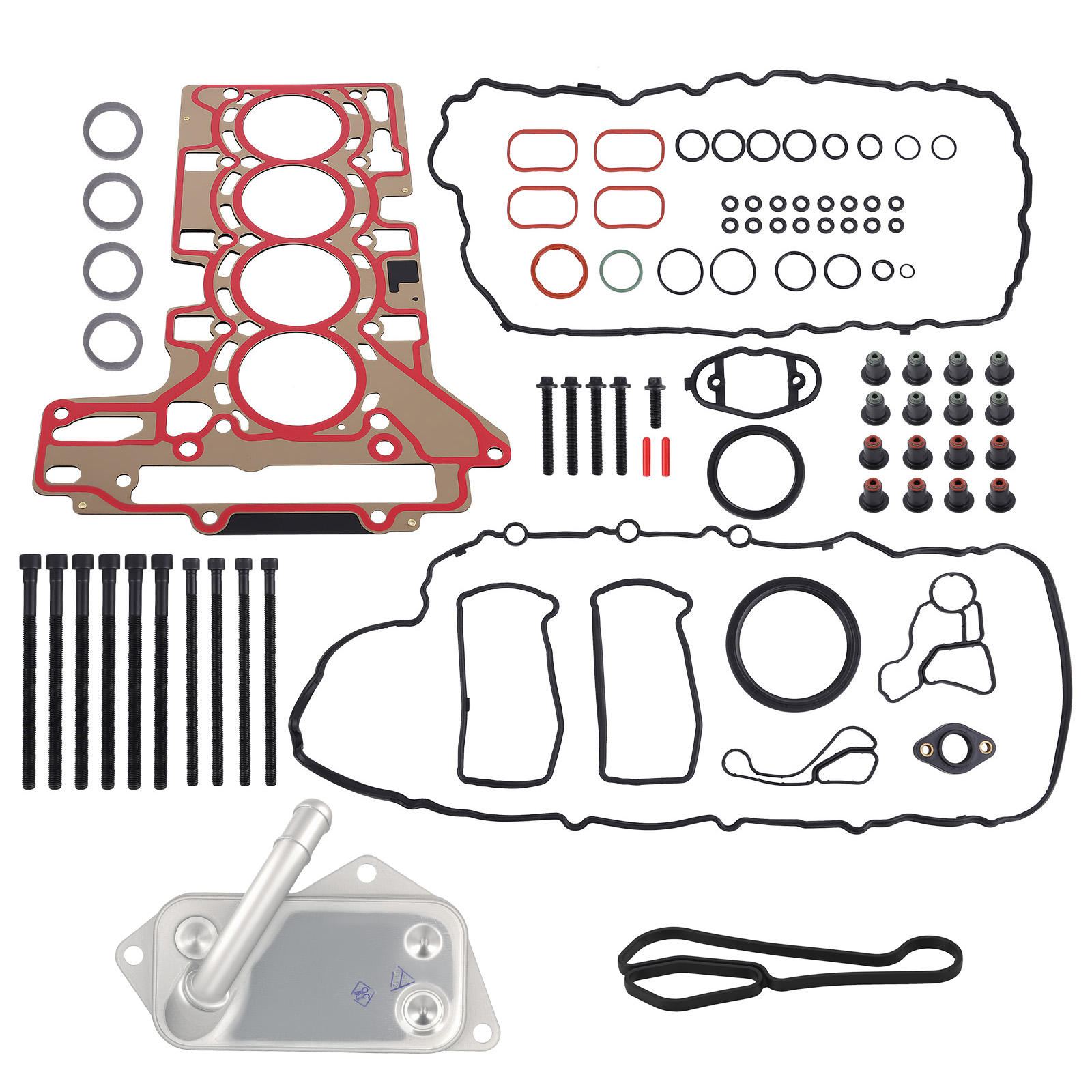 Replacement Oil Cooler for BMW F22 228i 2014-2016 2.0L Turbo w/ Gaskets