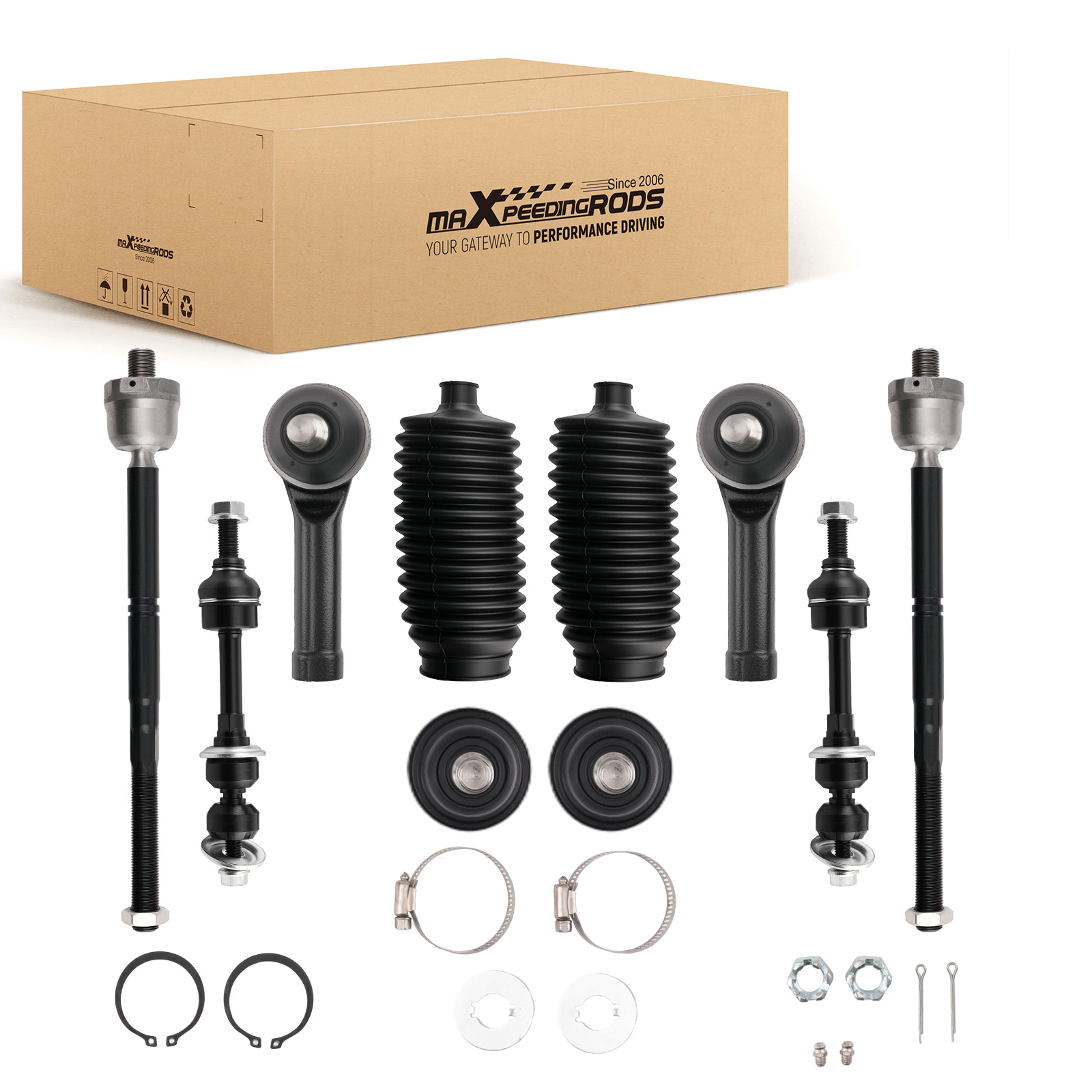 Front Sway Bar Lower Ball Joint Tie Rod 10PC FOR FORD F150 MARK LT 2WD 2005-2008