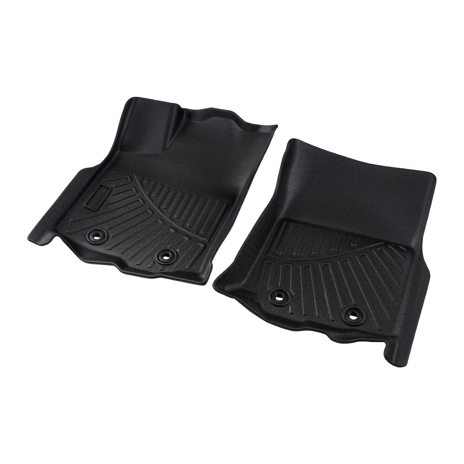 TPE Waterproof 2 Row Floor Mat Liners For Toyota Tacoma Double Cab 2016-2017 QME