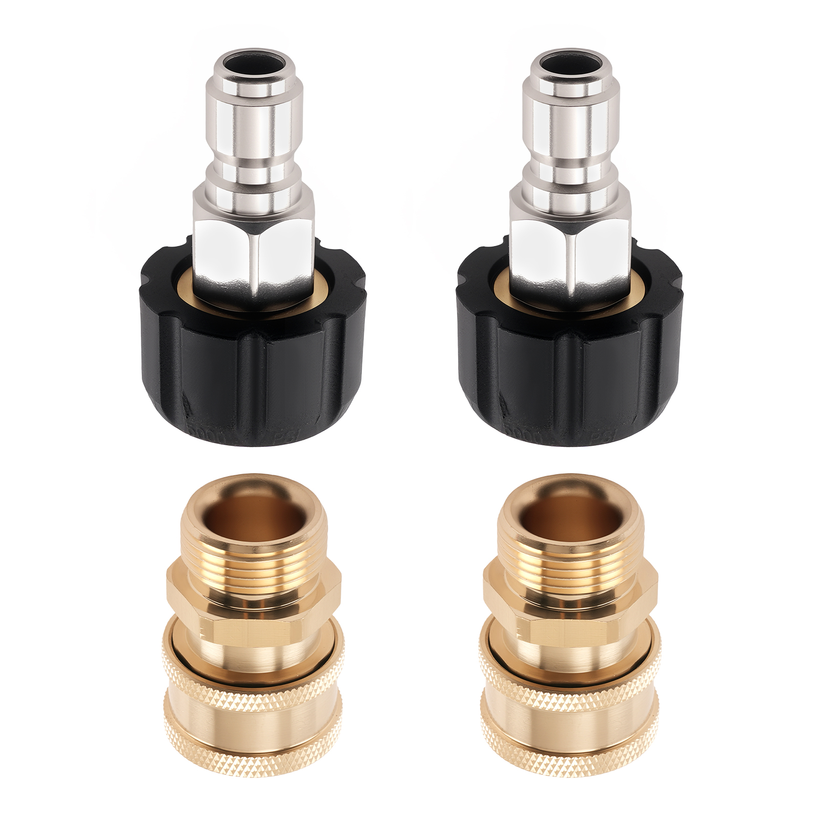 Pressure Washer Adapter M22 14mm Swivel to 3/8'' Quick Connect 5000PSI