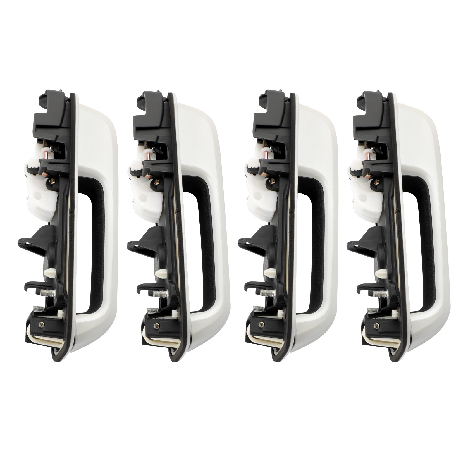 Pearl White Front & Rear Door Handle Set For Ford F150 Pick-up JC3Z2522405AA