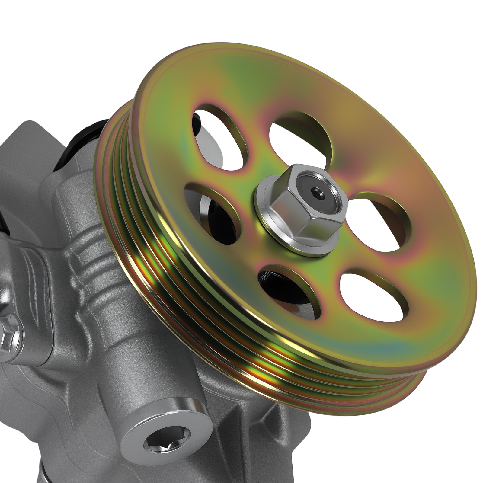 1 x Power Steering Pump w/ Pulley For Honda Civic L4 1.6L 1996-2000 21-5066
