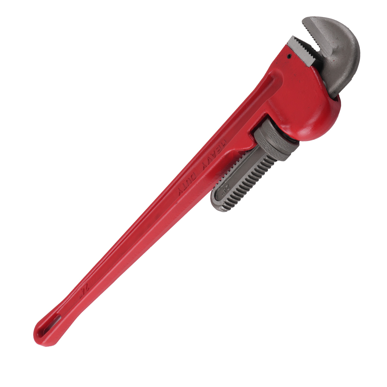 24in Pipe Wrench Heavy Duty Adjustable CRV 85mm Jaw Construction Tool