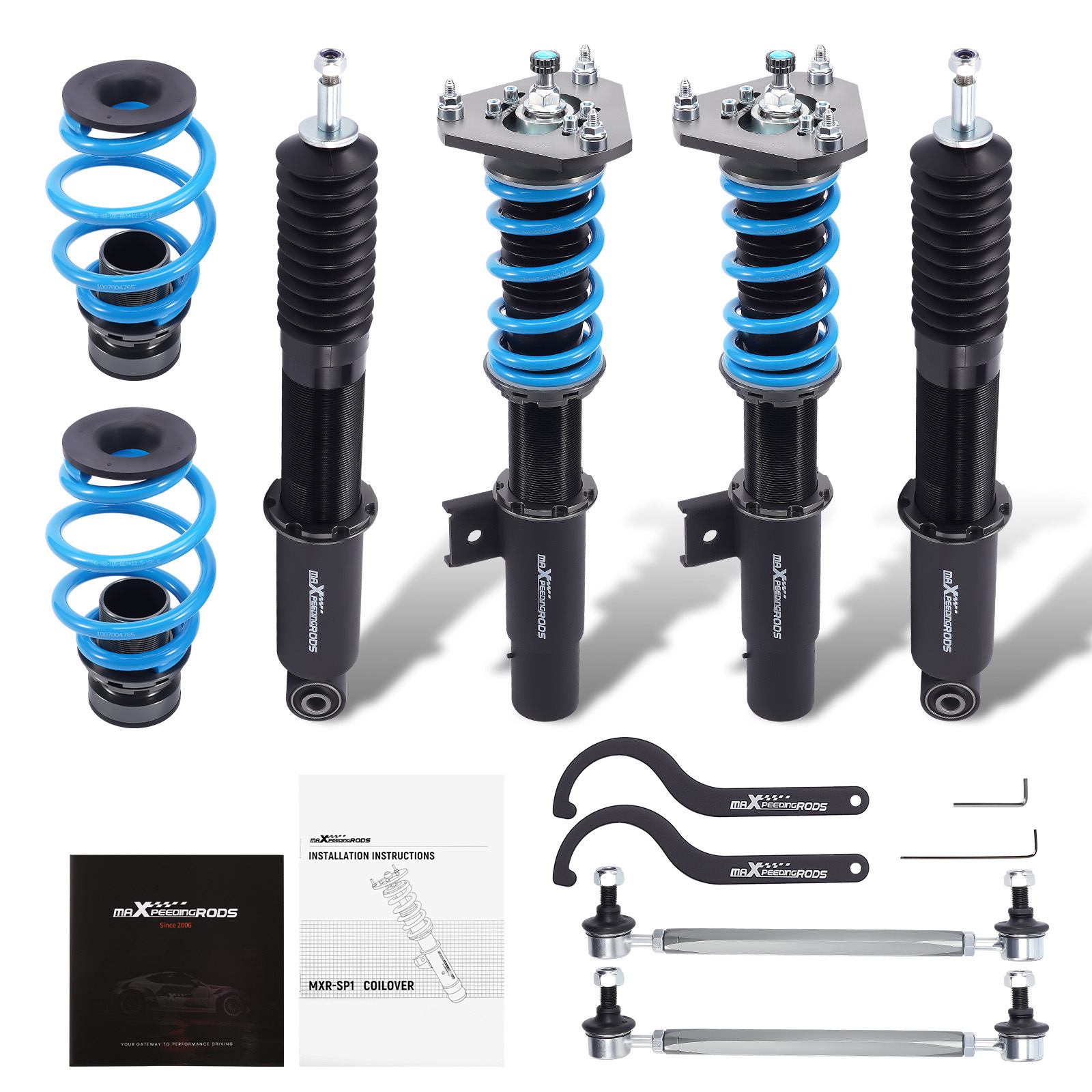 24 Level Damper Coilovers Suspension Kit fit Volkswagen Jetta MK5 MK6 FWD 06-17
