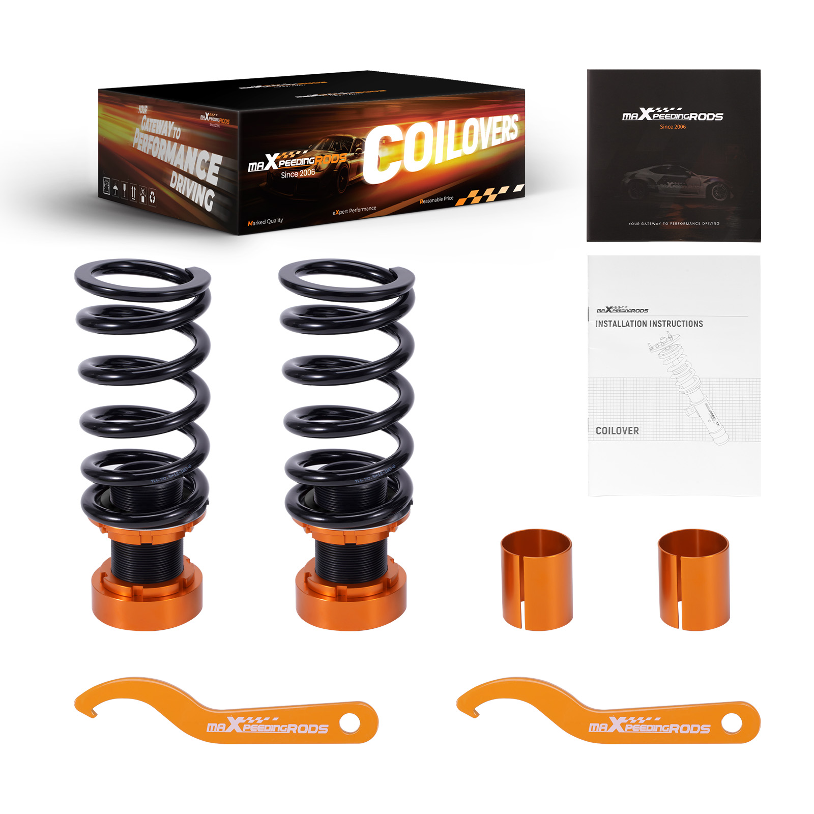 Stoßdämpfer Gewindefahrwerk for BMW E90 E91 3er 330i 2004-2011 Höhe Verstellbar