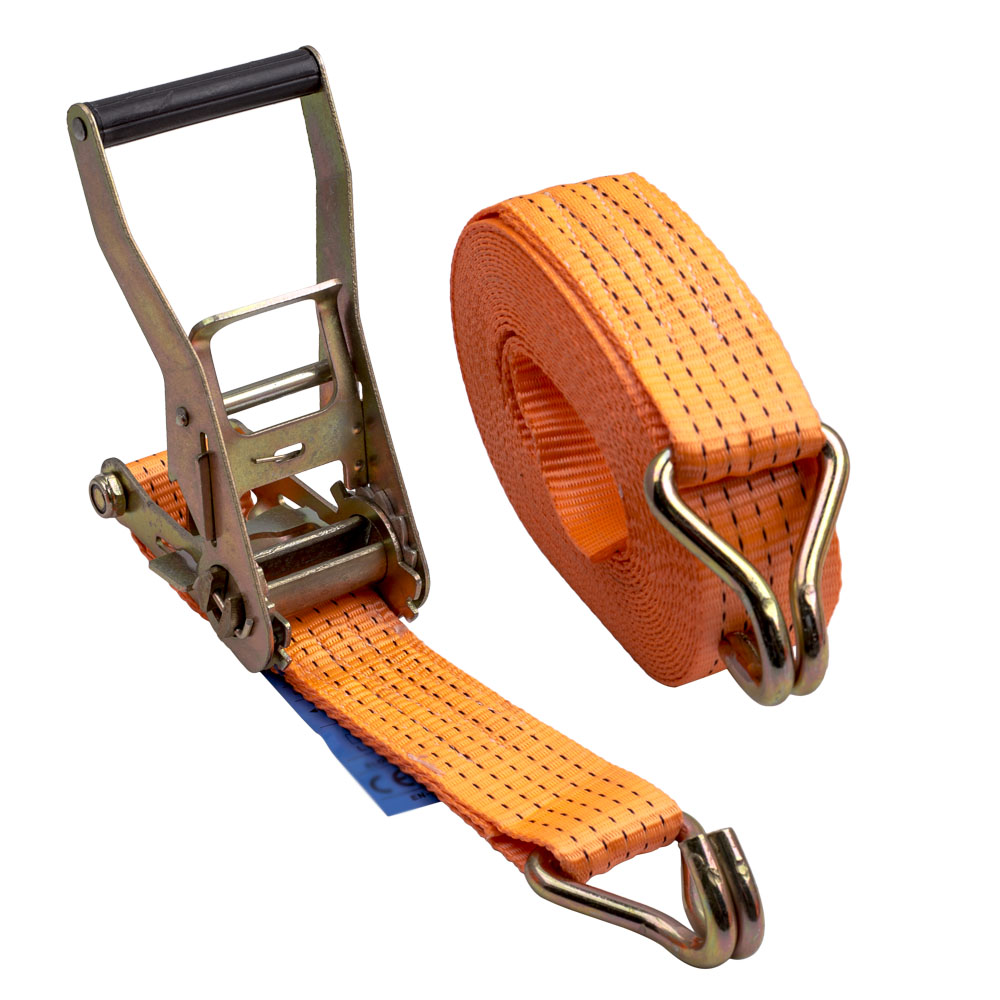 10x Heavy Duty Ratchet Strap 8m 5T 50mm Tie Down J Hooks Trailer Car