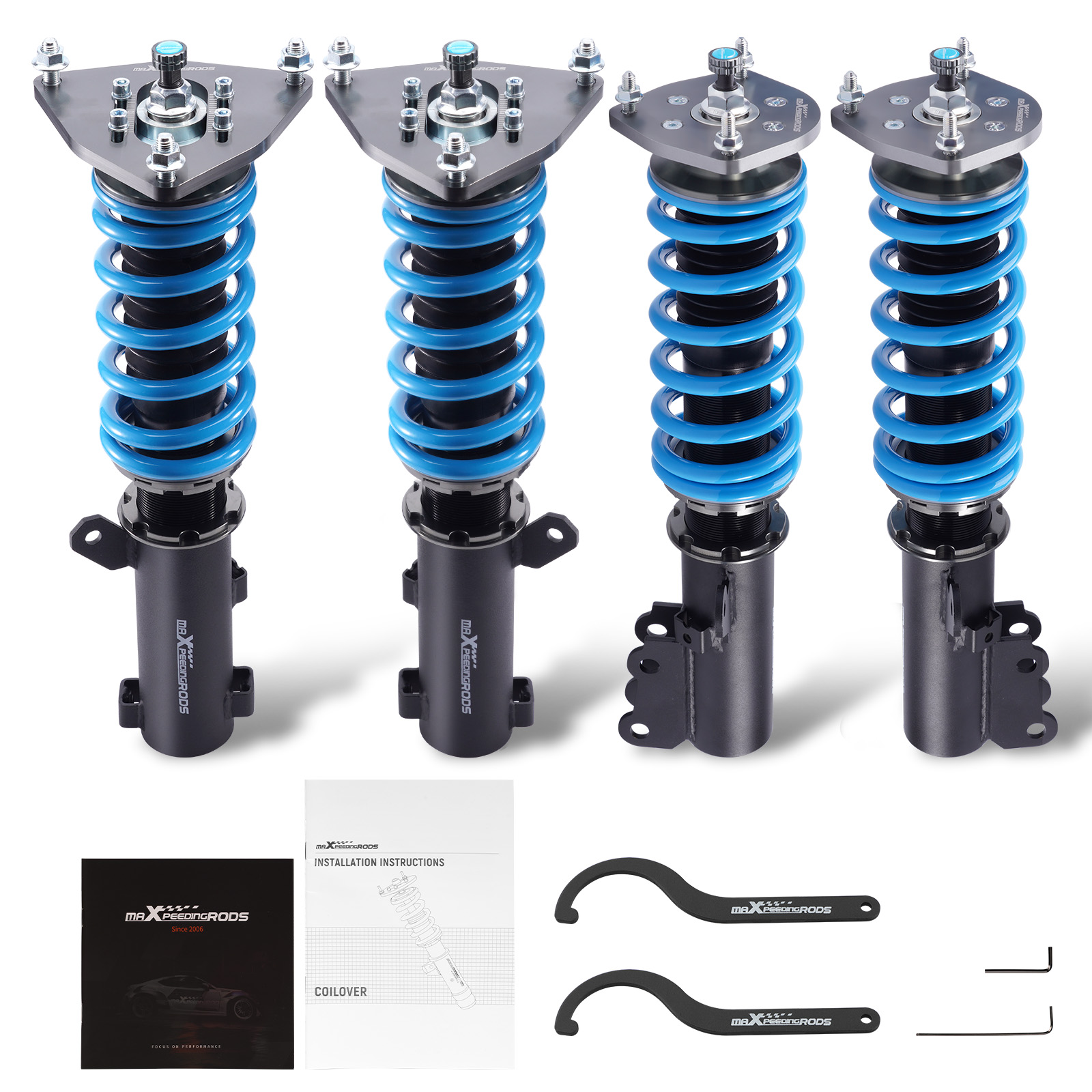 Coilover Gewindefahrwerk for Hyundai Tiburon 03-08 24-Fach Härtegrad Einstellbar