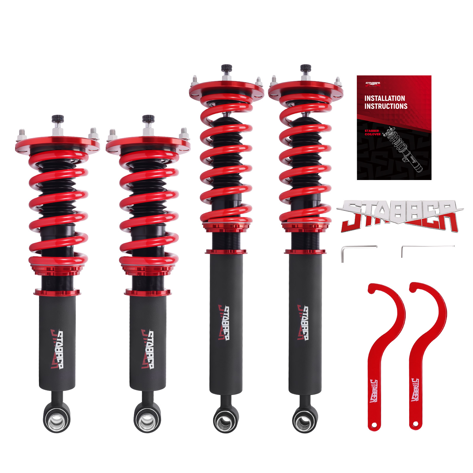STABBER Coilovers 24 Level Damper Shocks Struts Kit For NISSAN SKYLINE R33 93-98