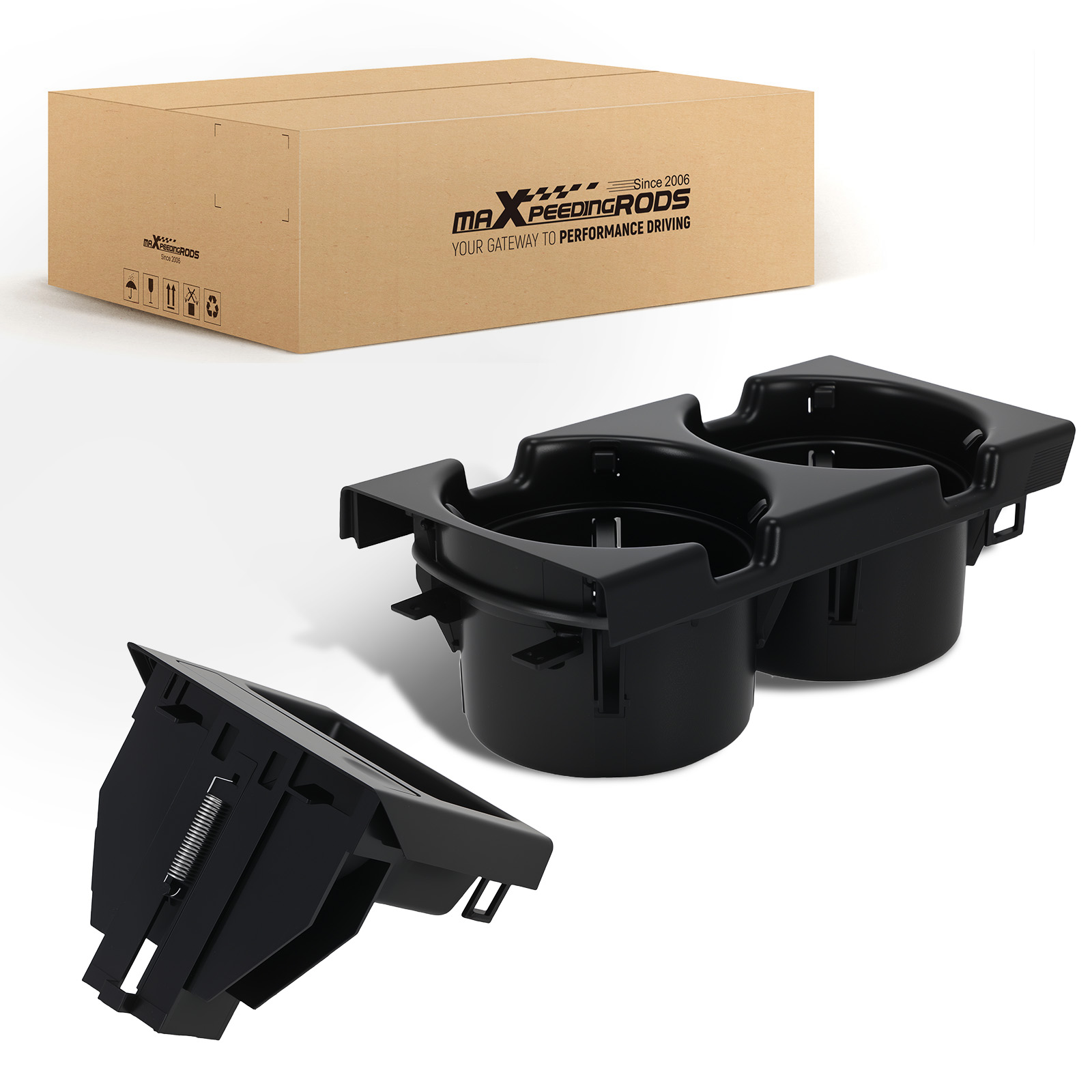 Portavasos ABS+PC Central for BMW E46 Serie 3 1998-2007 51168217953 Negro