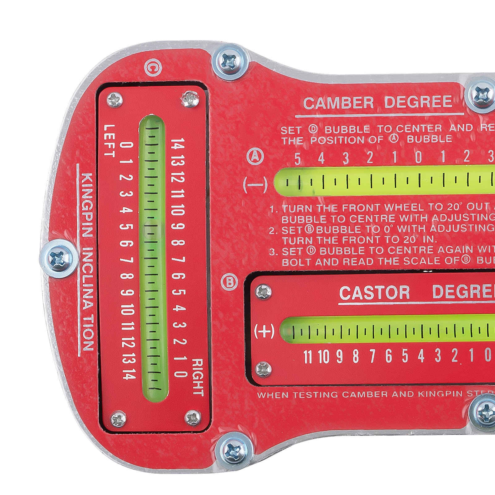 MAGNETIC CAMBER CASTER GAUGE CAMBER, CASTOR, & KINGPIN INCLINATION FOR TRUCKS