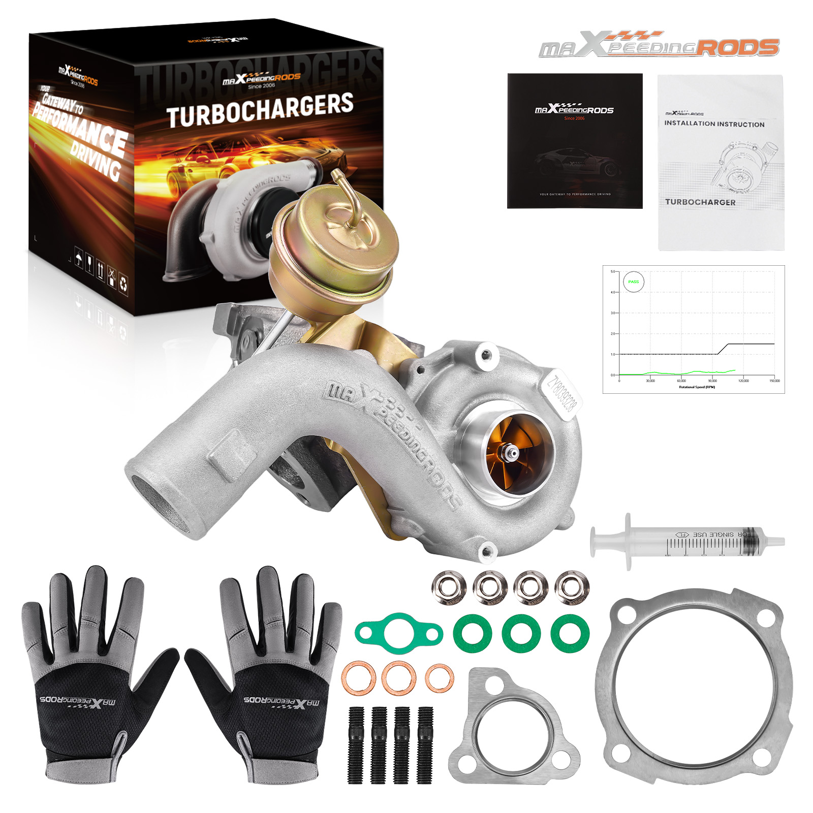 K04 Billet Turbocharger for VW Golf GTI Jetta GLS New Beetle 1.8T