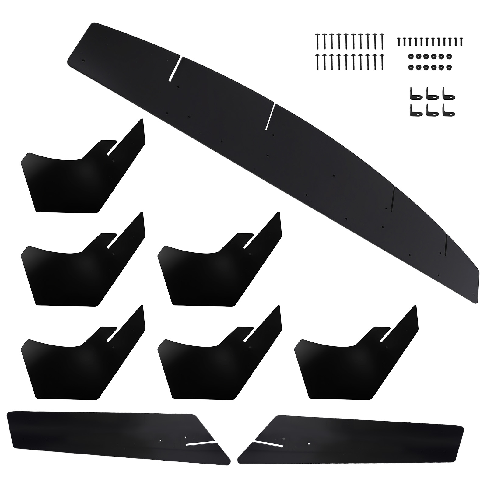 Rear Diffuser Kit for Ford Mustang 2015-2023 PP Material Black Single Exit
