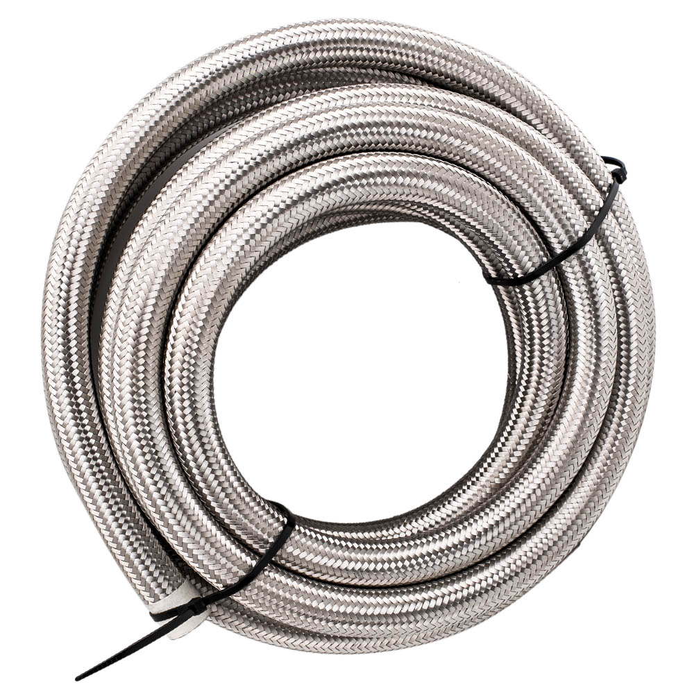 16 FT / 5M Ölkraftstoff Linie Schlauchanschluss Ölleitungssatz  AN10 Fittings