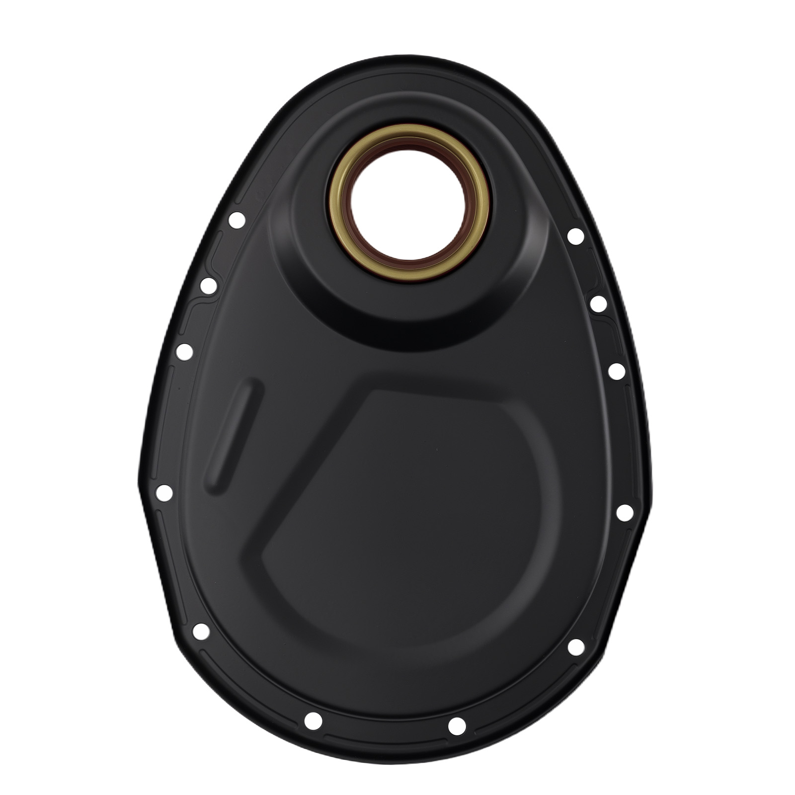 Timing Chain Cover Kit for Chevy SBC 283 305 327 350 400 V8 1958-86 Black Steel