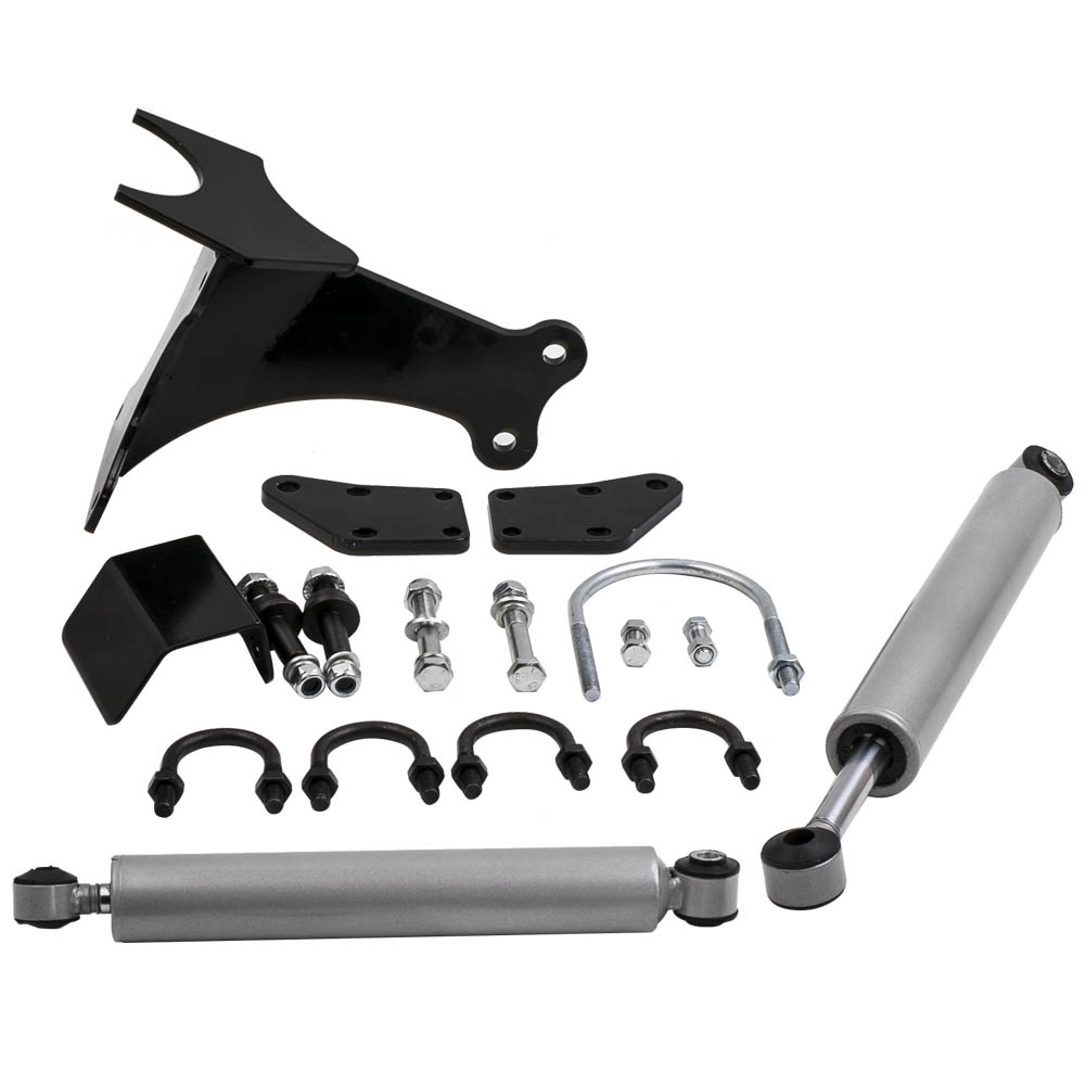 Fit Ford F250 F350 Super Duty Dual Steering Stabilizer 20052017 4WD