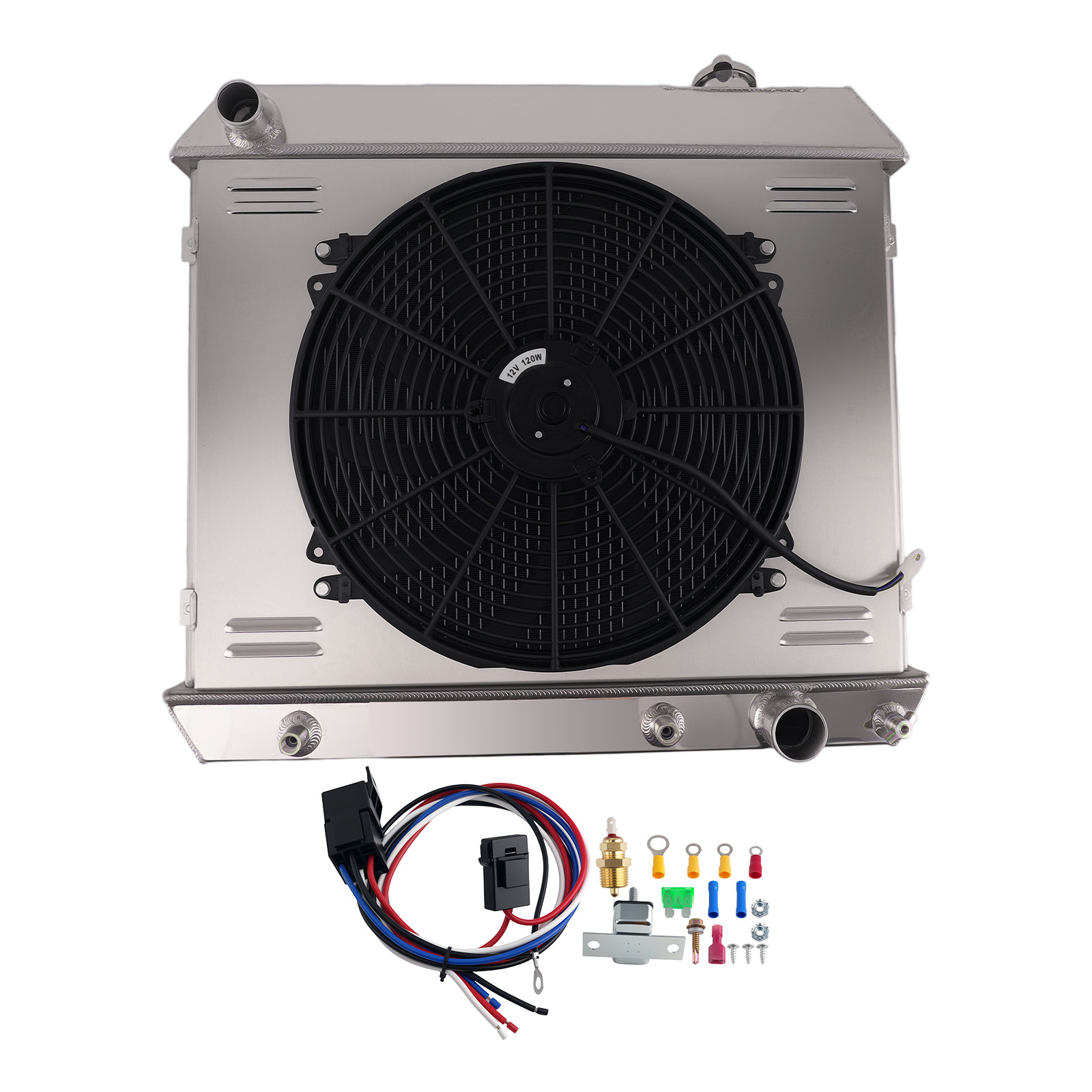 3-Row Radiator Shroud Fan Kit for GMC Suburban L6/V8 1963-66 SPTCU284 CU284