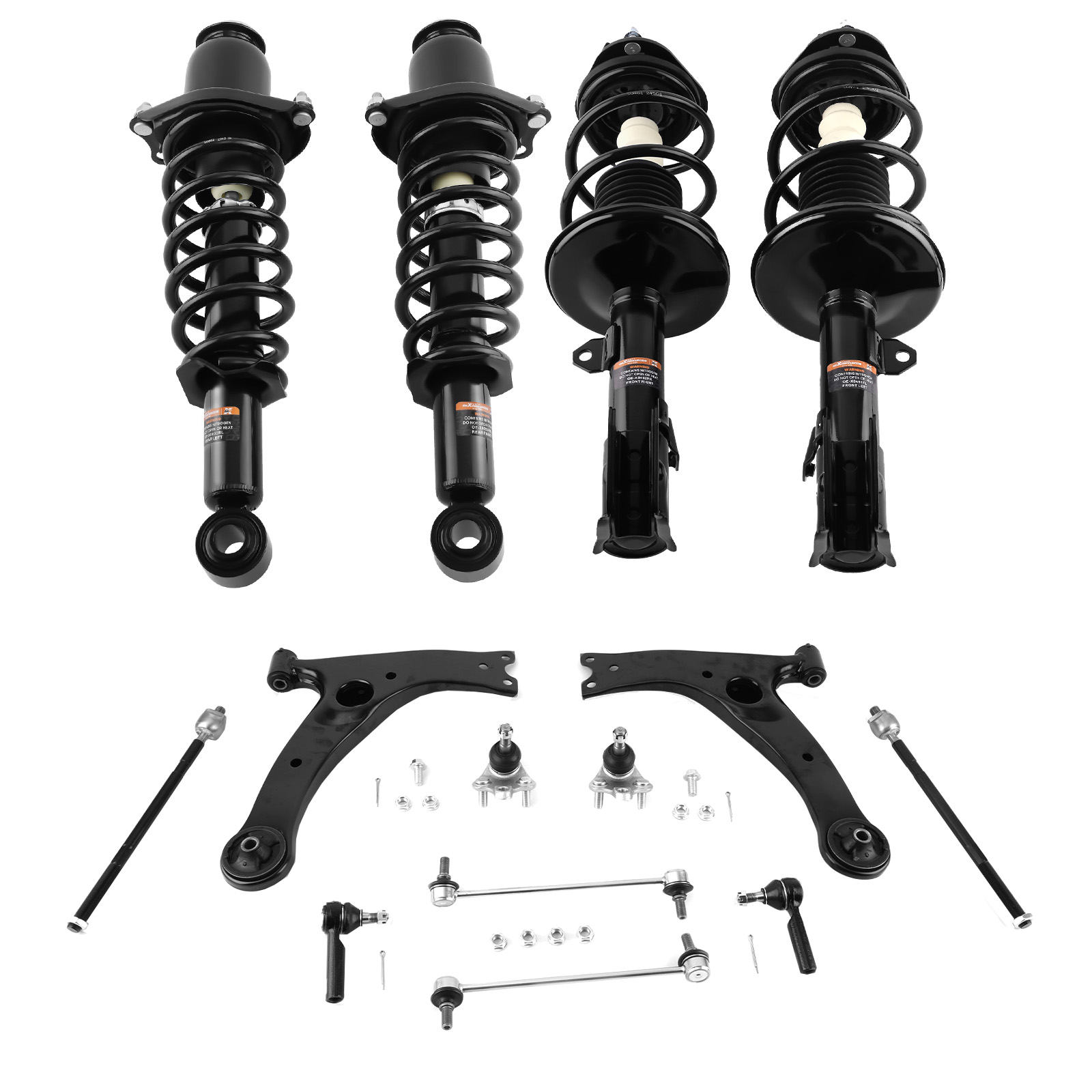 Suspension Front Rear Struts & Control Arms 14 Set For 2009-2013 Toyota Corolla