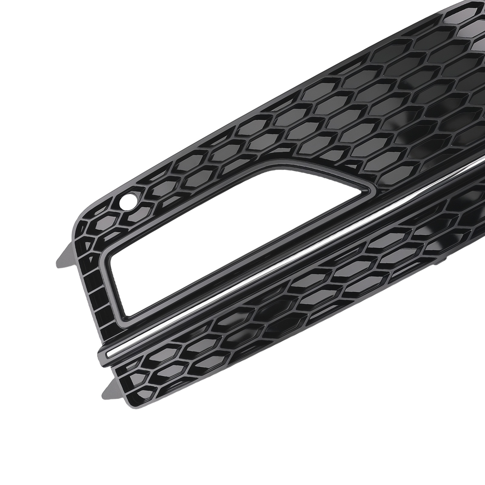 Pair Front Bumper Fog Light Grille Cover for Audi A4 Komfort/Trendy 2013-2016