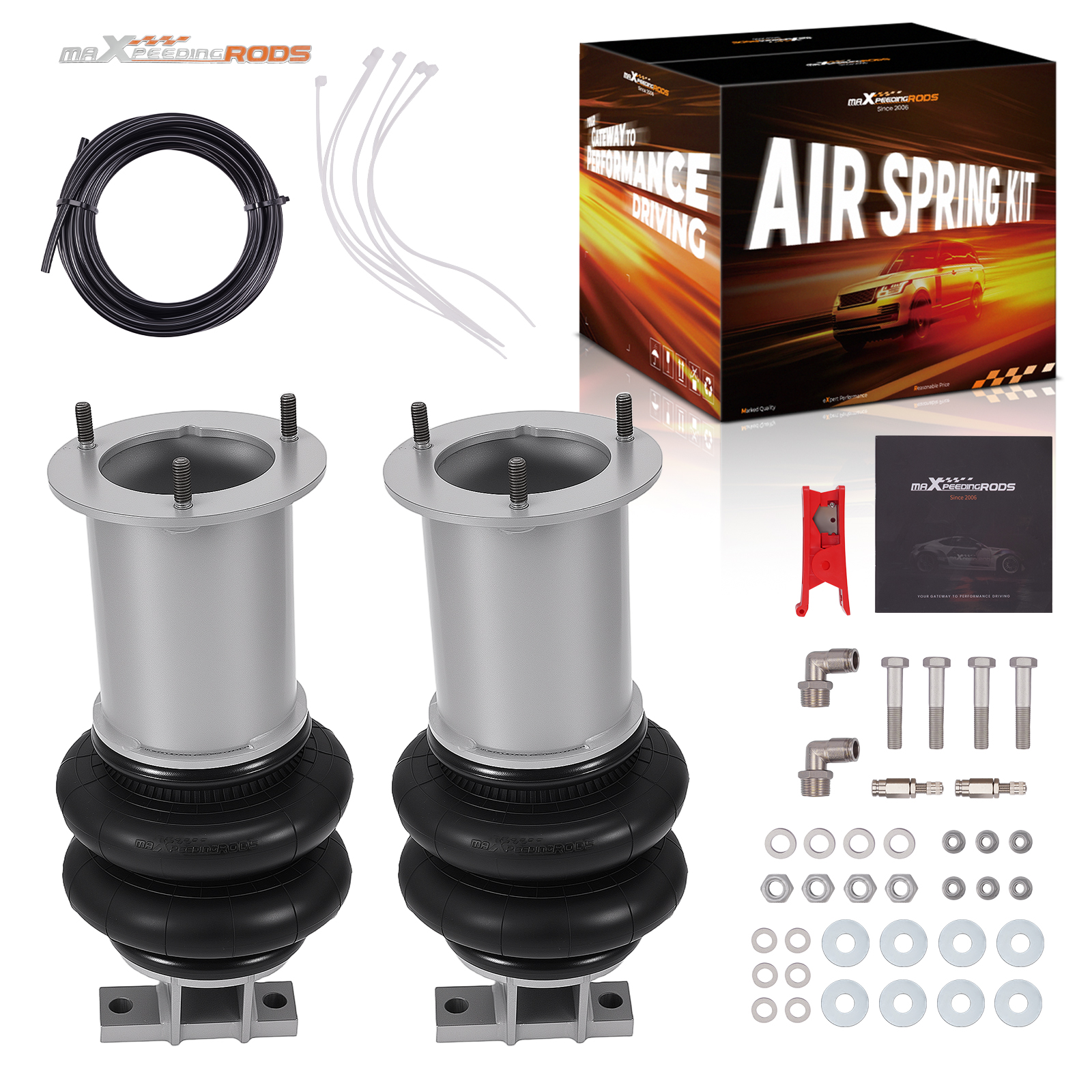 Front Air Spring Bags Mount Brackets For Chevrolet GMC 2007–2018