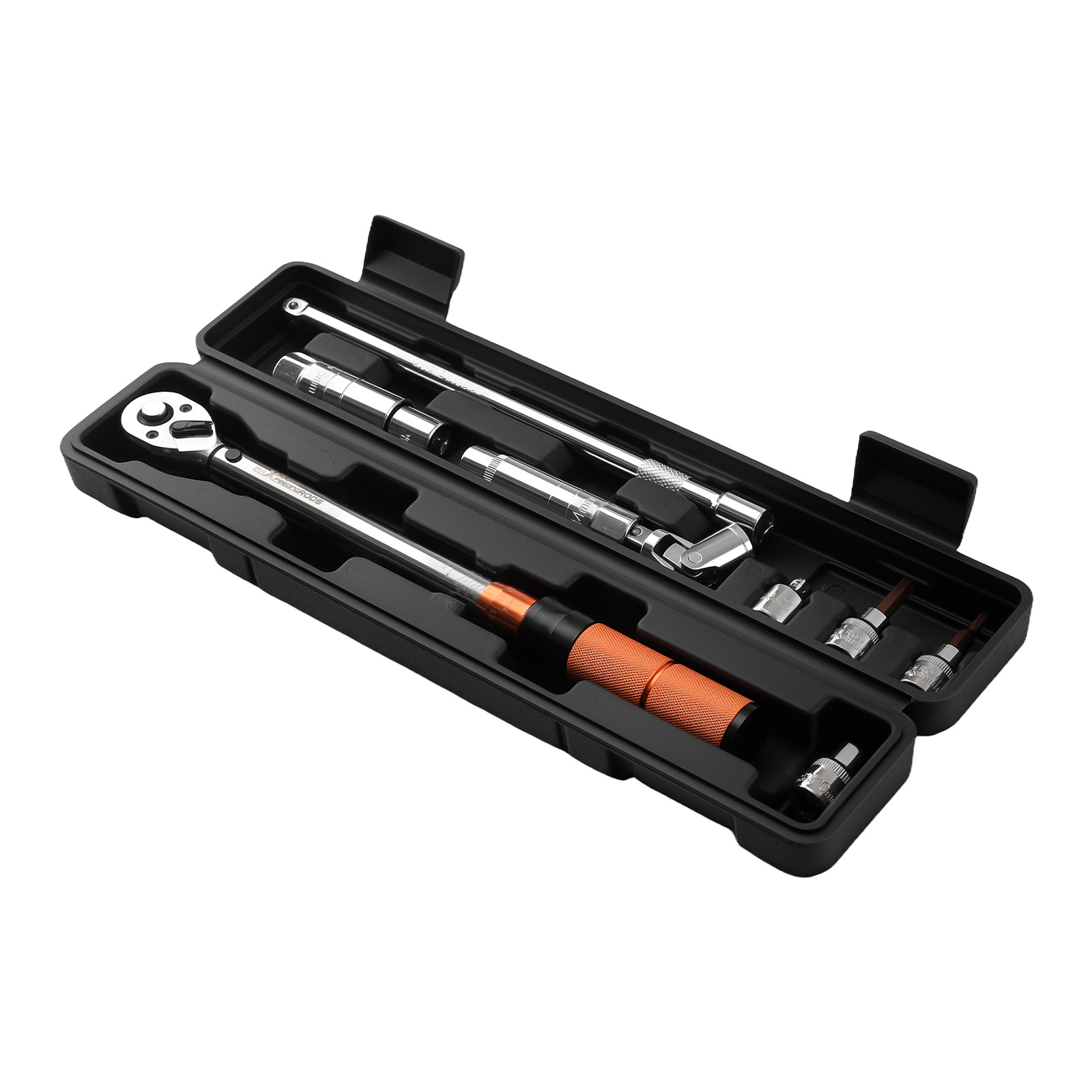 3/8 Zoll Drehmomentschlüssel Set 5-60Nm mit Zubehör und Box 11-teilig