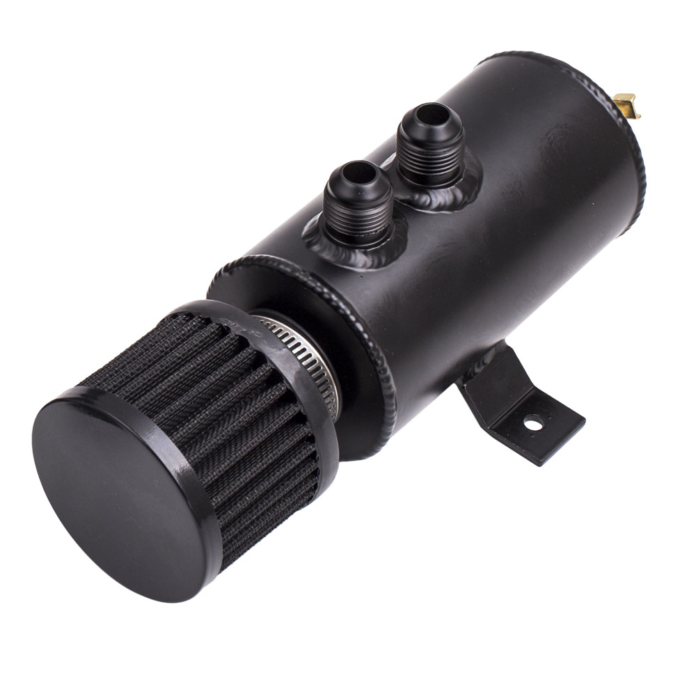 750ml Alloy Baffled Motor Oil Catch Can  AN10 With  Hose Kit And Fittings Kits