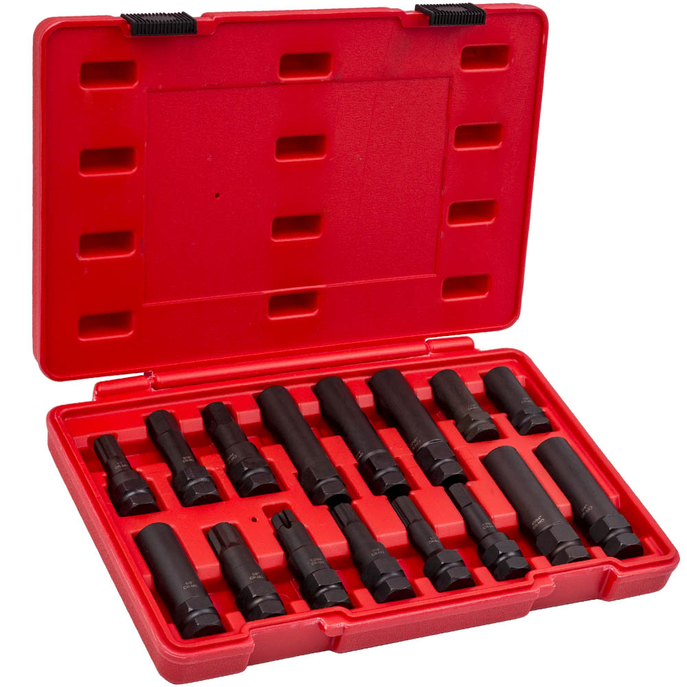Locking Lug Nut Master Key Set Wheel Tire Lug Removal Socket Tool Kit