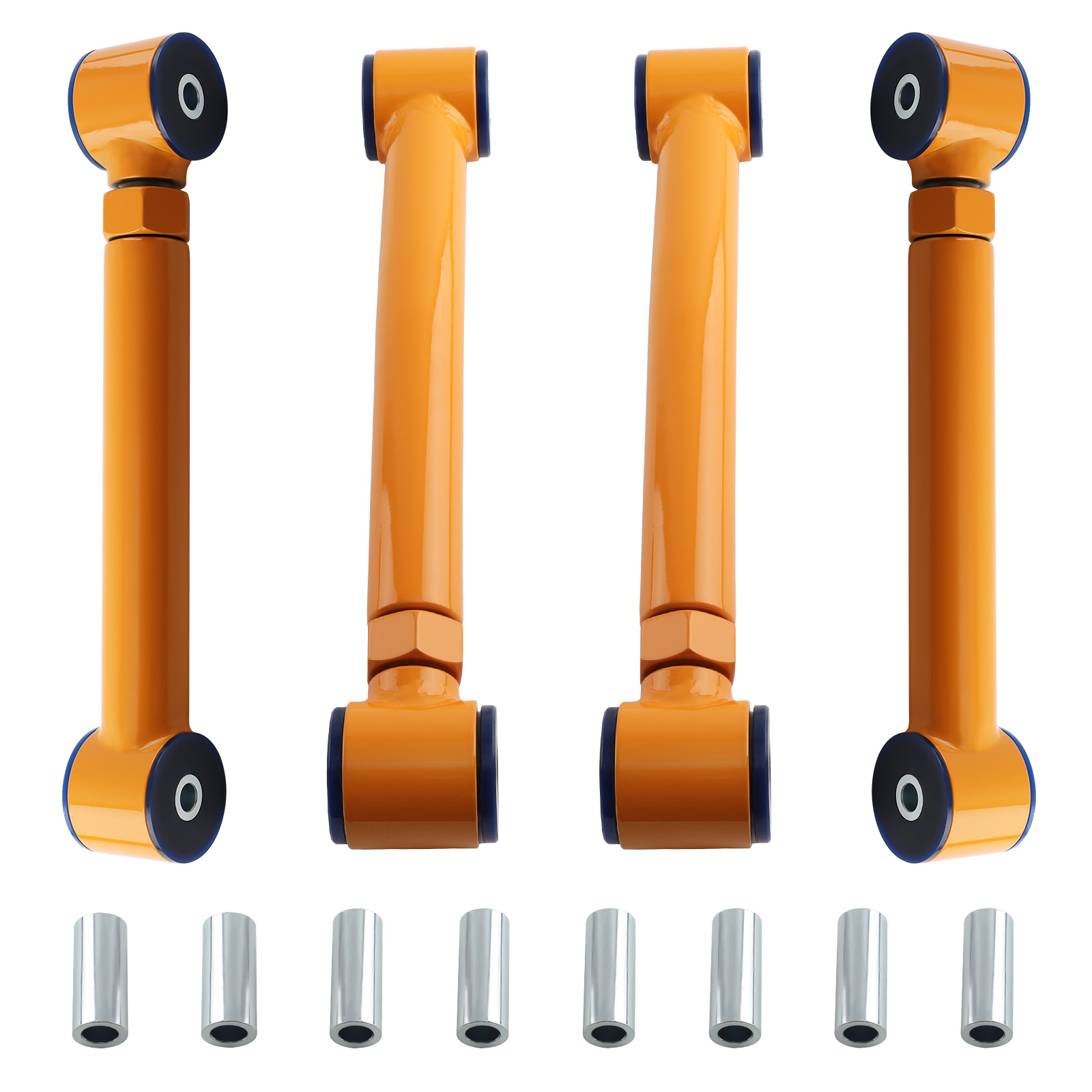 Adj.  Rear Upper + Rear Lower Control Arms Set for 1997-2006 Jeep Wrangler TJ