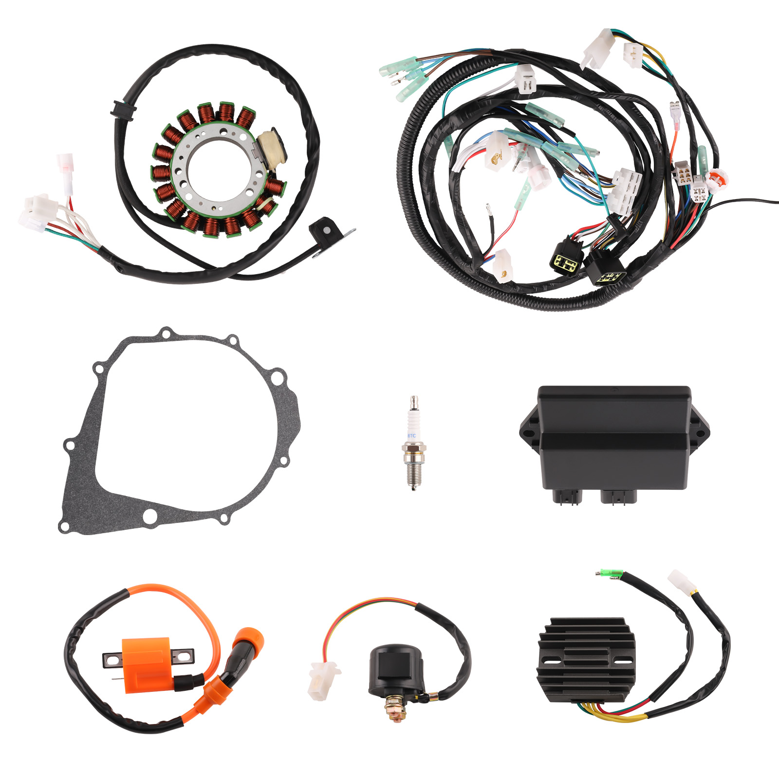Magneto Stator + Ignition Coil Wire Harness CDI Kit for Warrior 350 YFM350 97-01