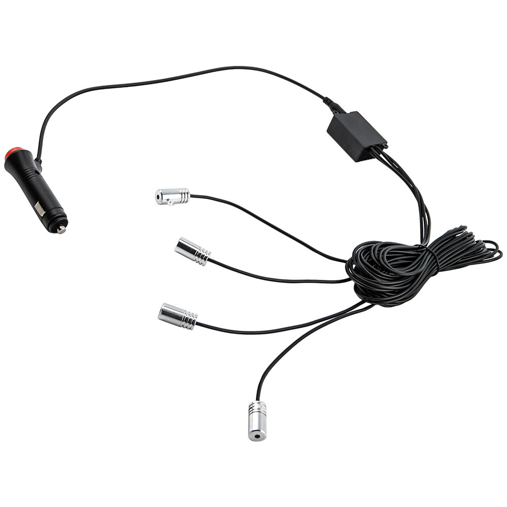 12V 4M RGB LED Car Interior Fiber Optic Neon Wire Strip Atmosphere Light Kit APP