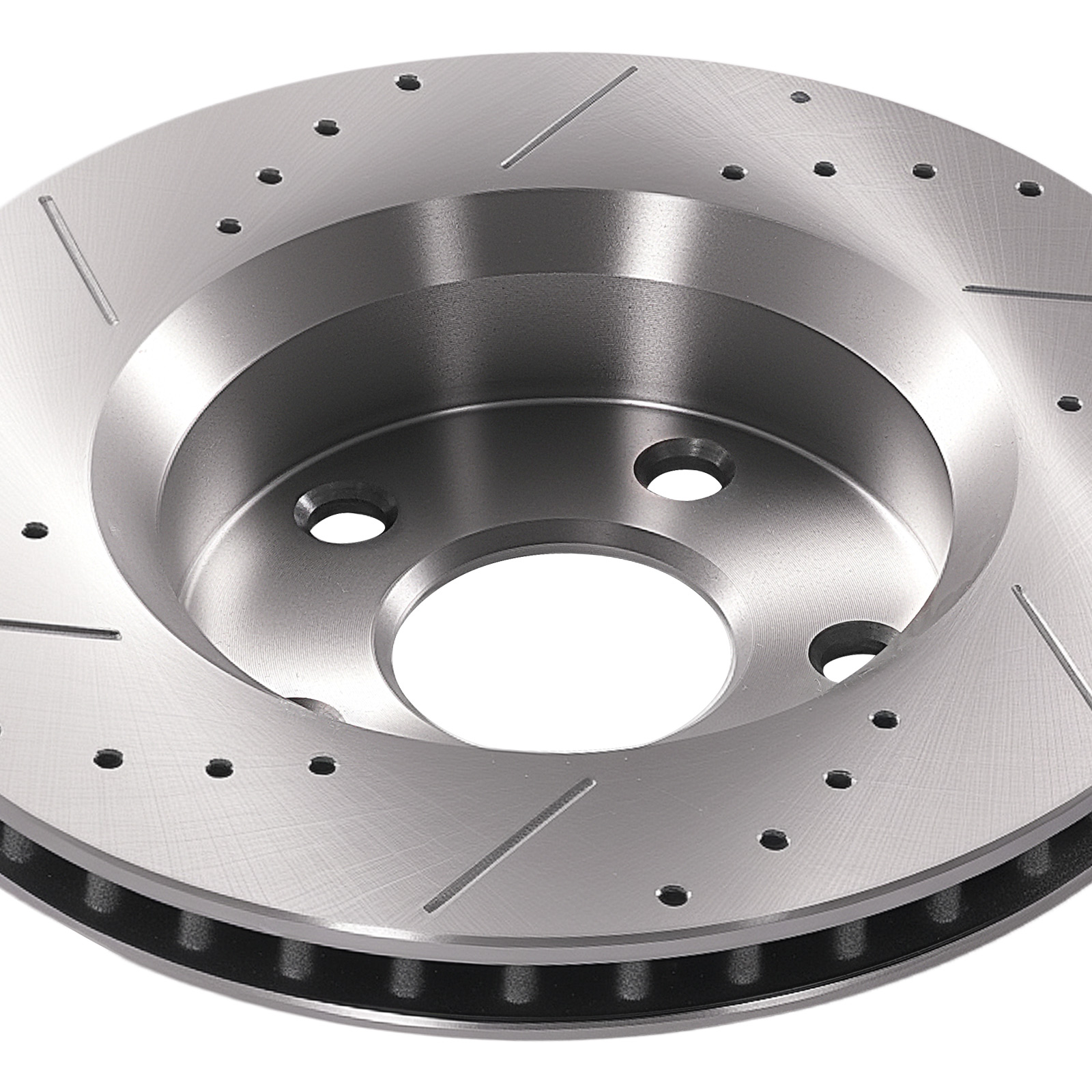 Front Drilled Slotted Brake Rotors with Pads for Jeep Wrangler 2007-2018 D1273